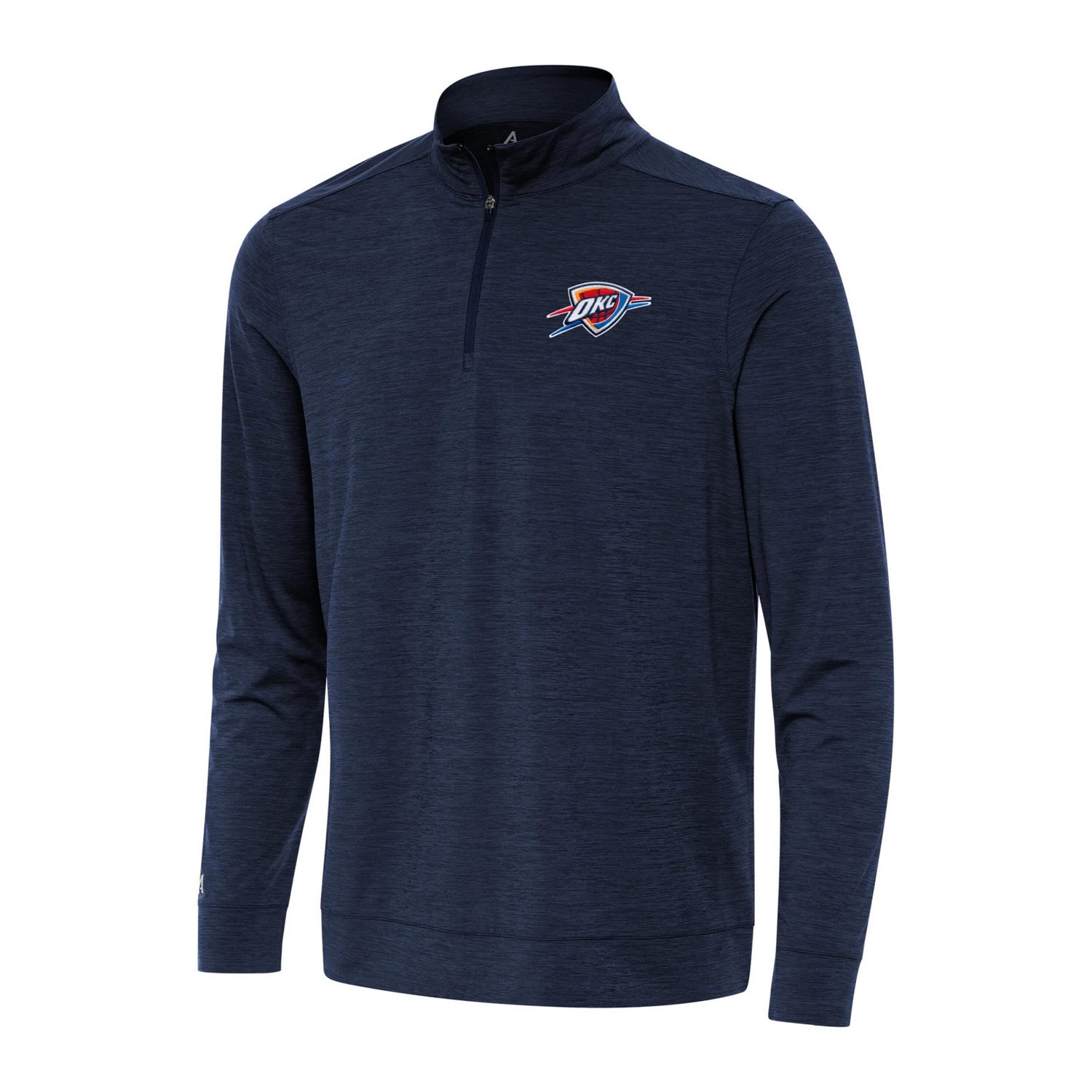 Antigua Heather Oklahoma City Thunder Bright Quarter-Zip Top - view number 1