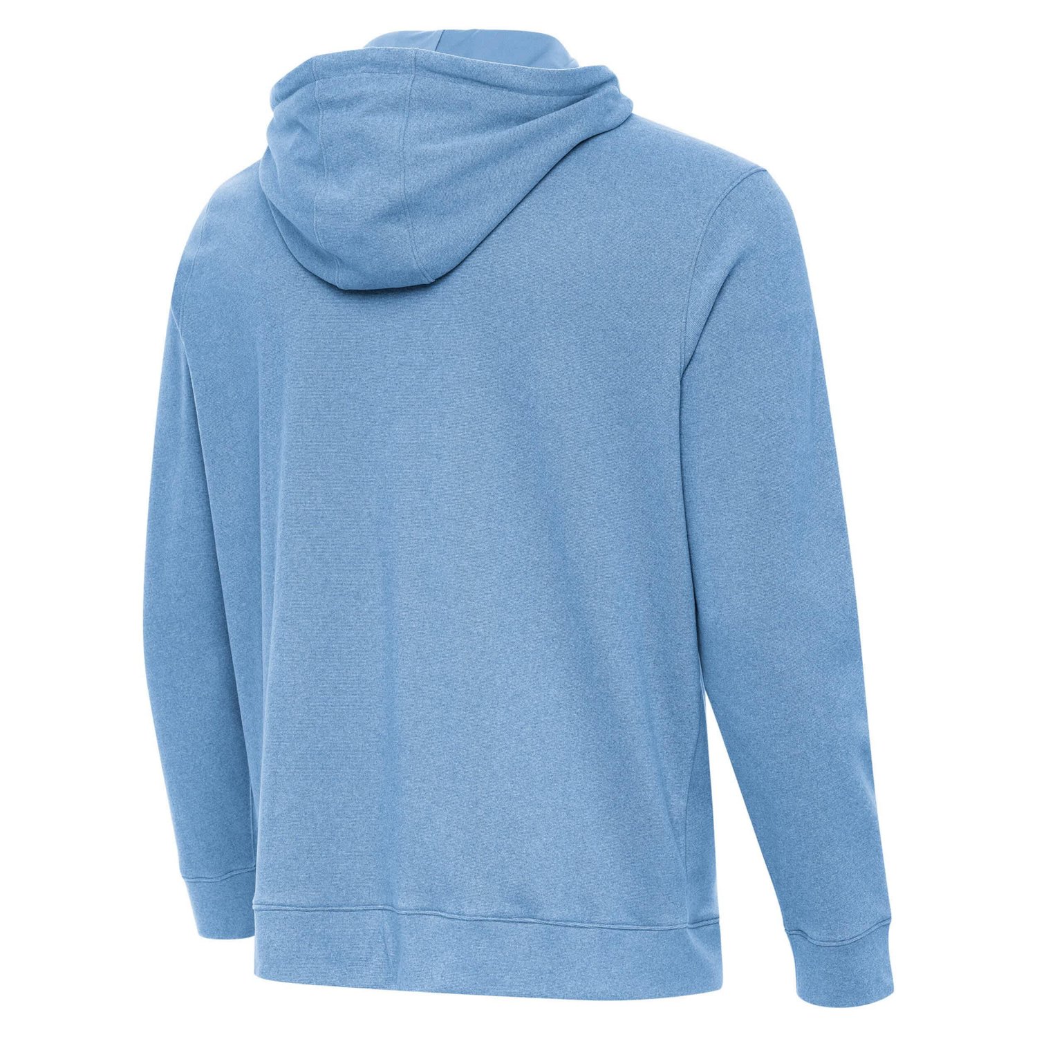 Antigua Heather Powder Chicago Cubs Cloud Pullover Hoodie