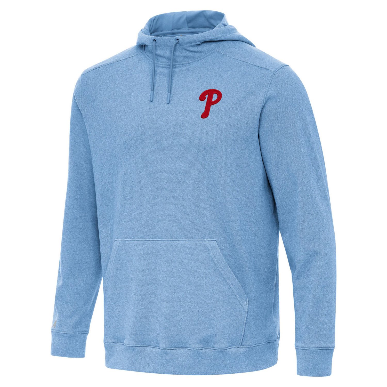 Antigua Heather Powder Philadelphia Phillies Cloud Pullover Hoodie - view number 2