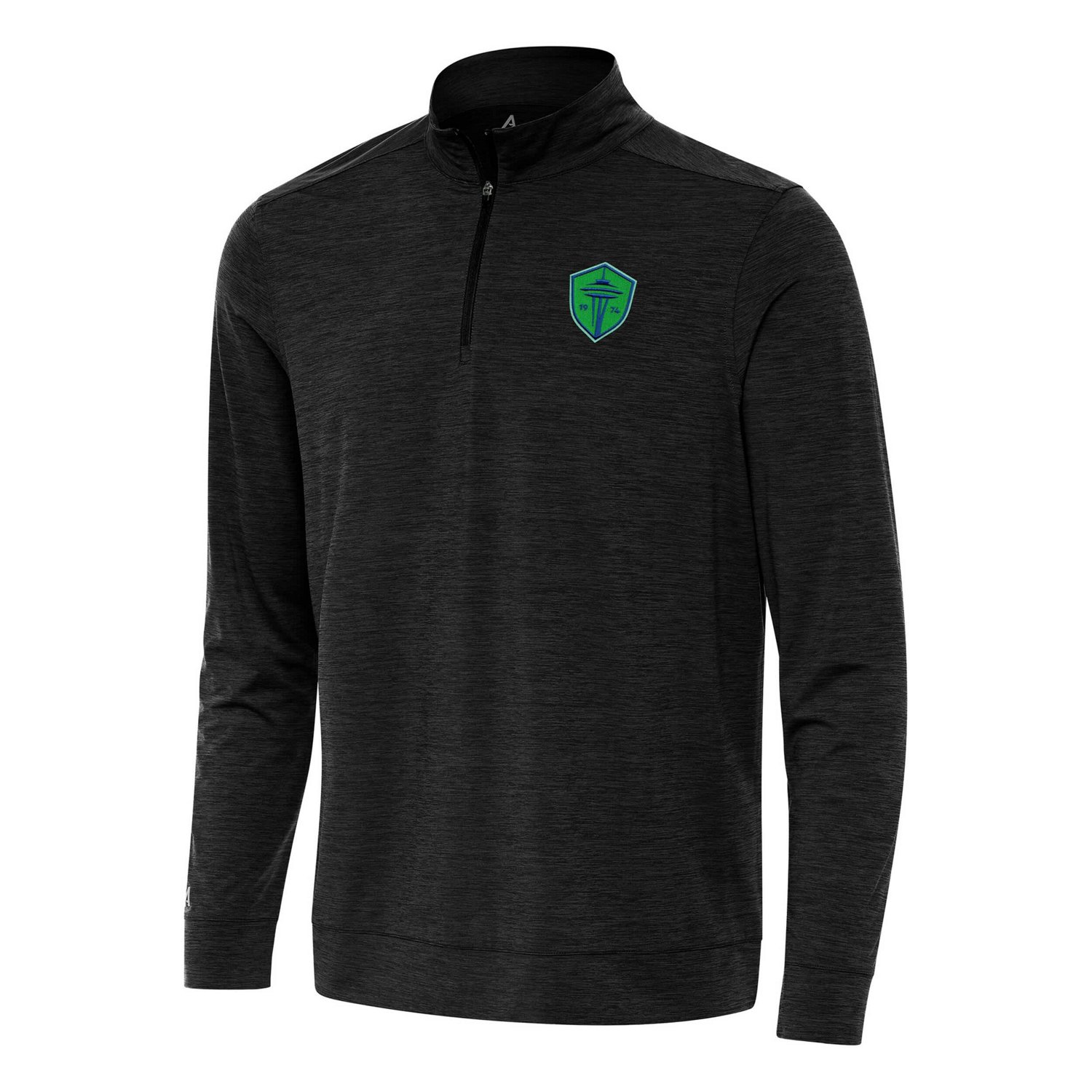 Antigua Heather Seattle Sounders FC Bright Quarter-Zip Top