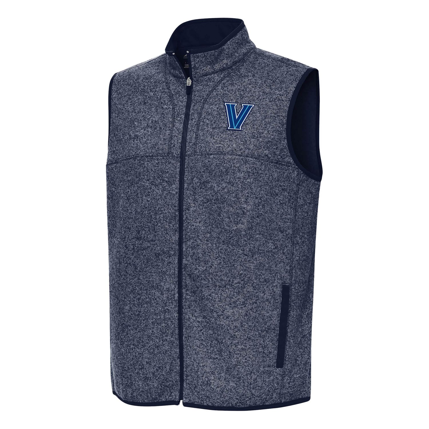 Antigua Heather Villanova Wildcats Fortune Full-Zip Vest                                                                         - view number 2