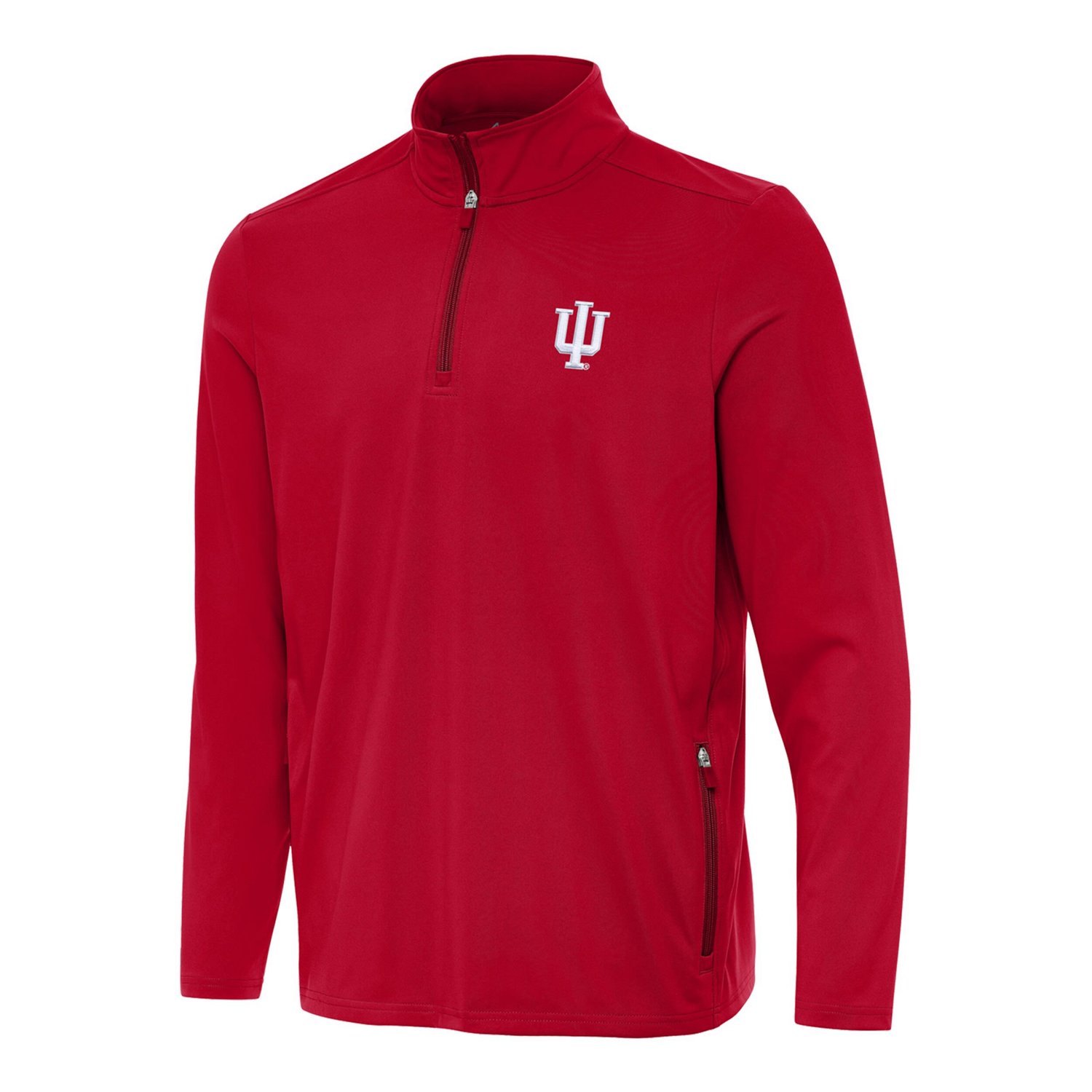 Antigua Indiana Hoosiers Perilous Quarter-Zip Pullover Top - view number 2
