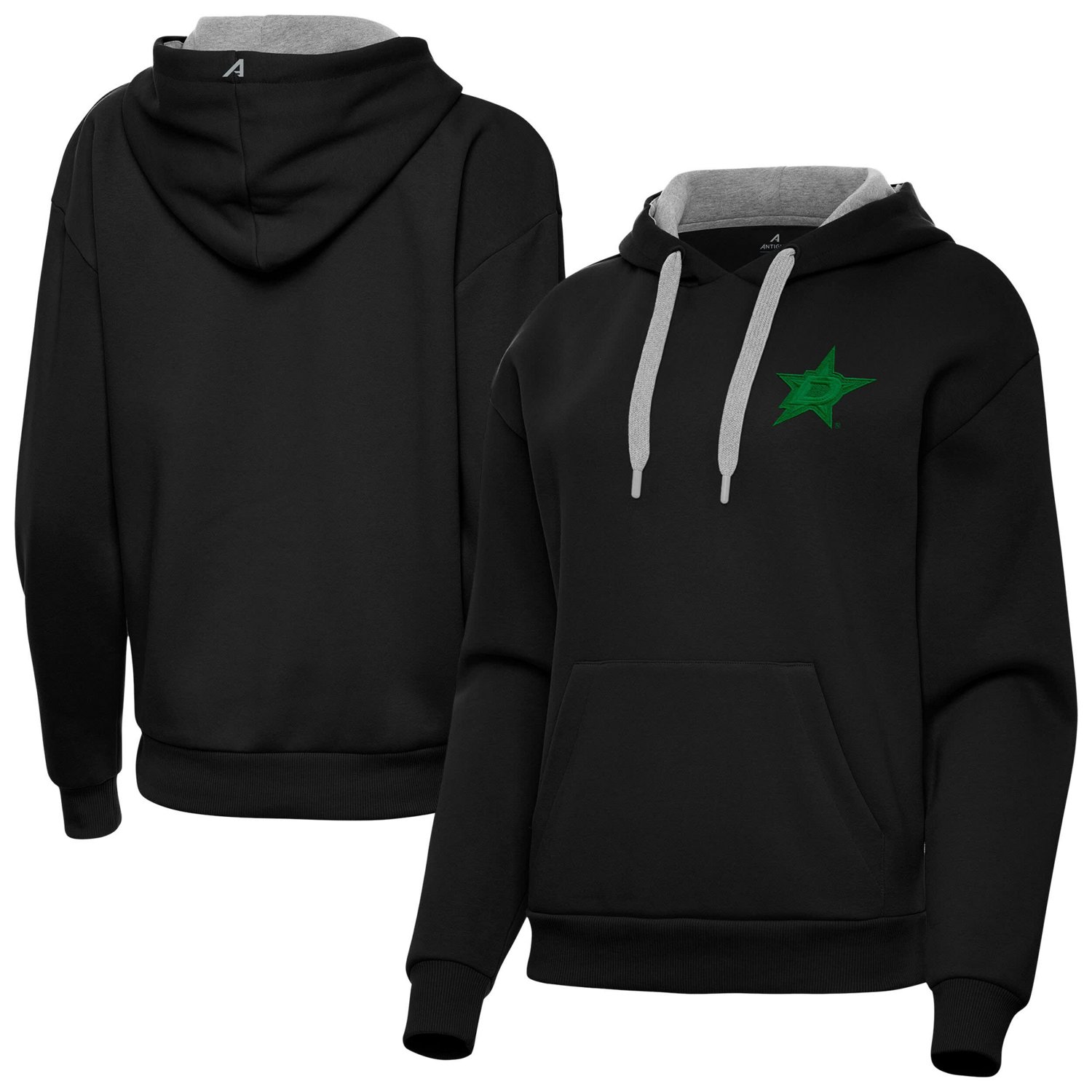Antigua Kelly Dallas Stars St Patrick's Day Victory Pullover Hoodie