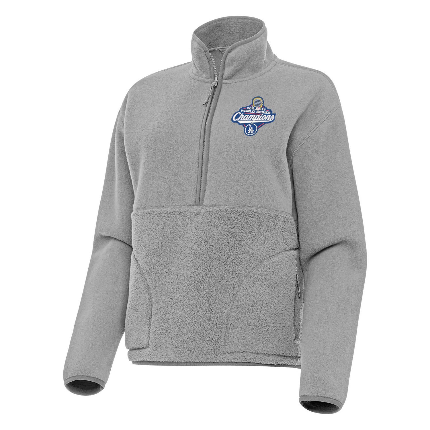 Antigua Los Angeles Dodgers 2025 World Series Champions Figure Half-Zip Fleece Pullover - view number 2