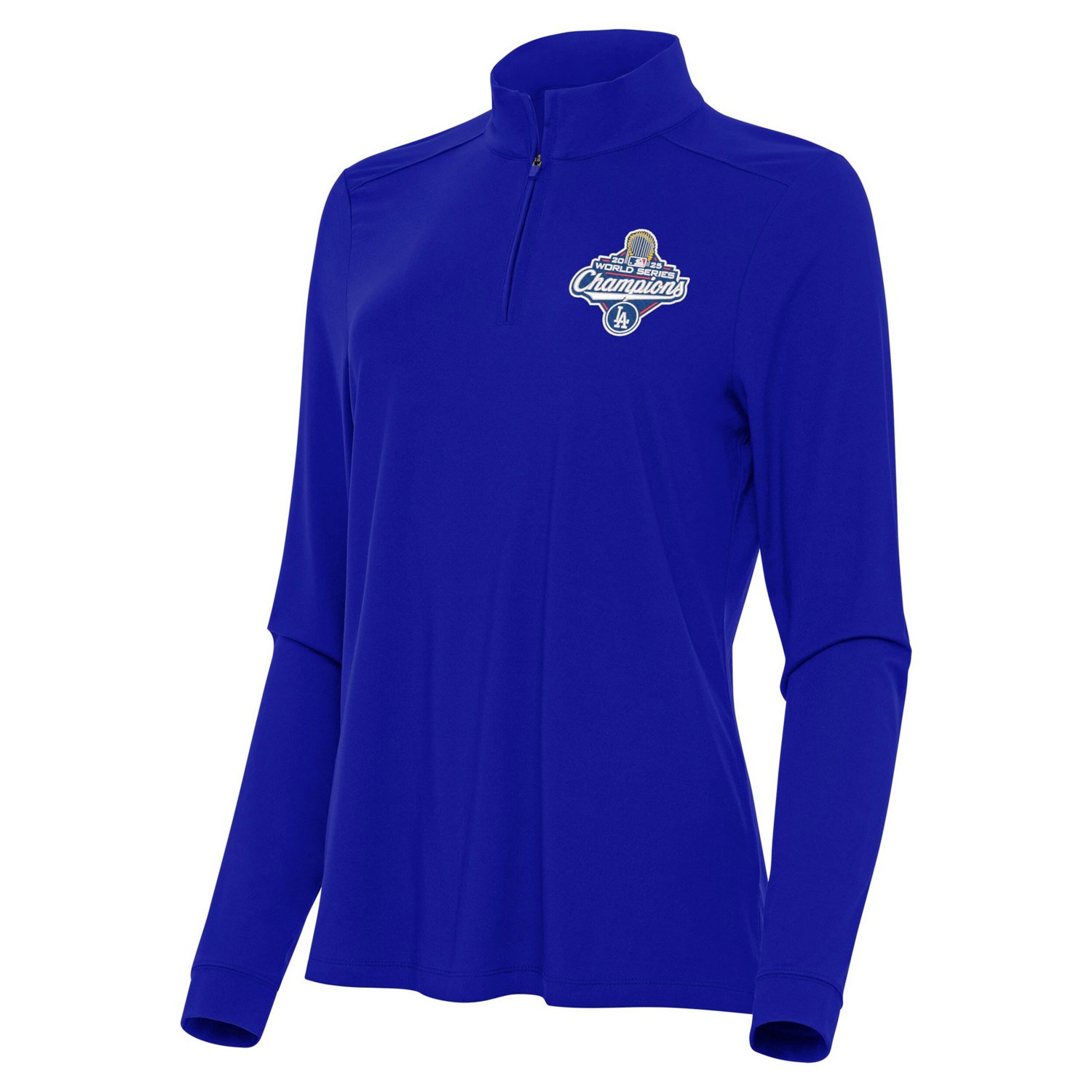 Antigua Los Angeles Dodgers 2025 World Series Champions Intent Quarter-Zip Pullover - view number 2