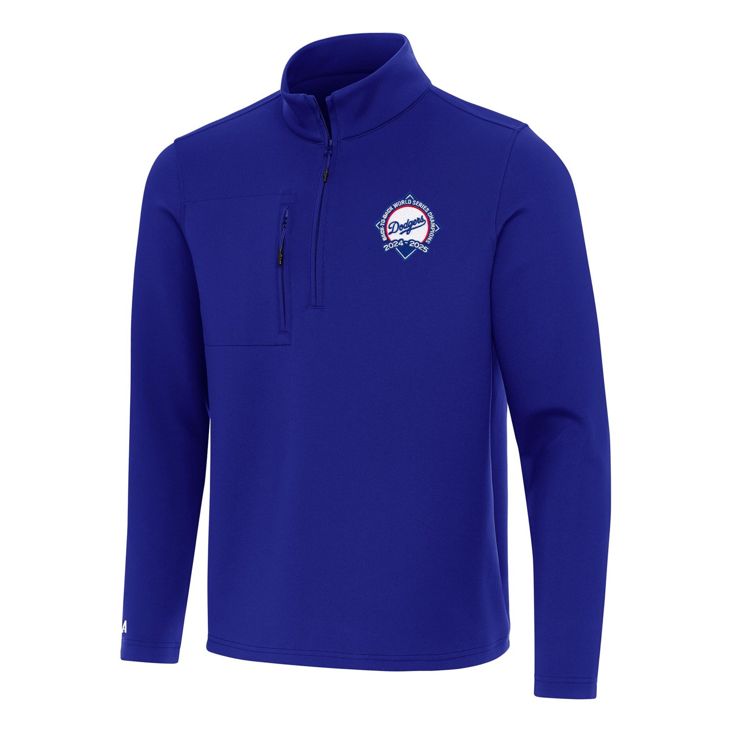 Antigua Los Angeles Dodgers Back-to-Back World Series Champions Insider Quarter-Zip Pullover - view number 2