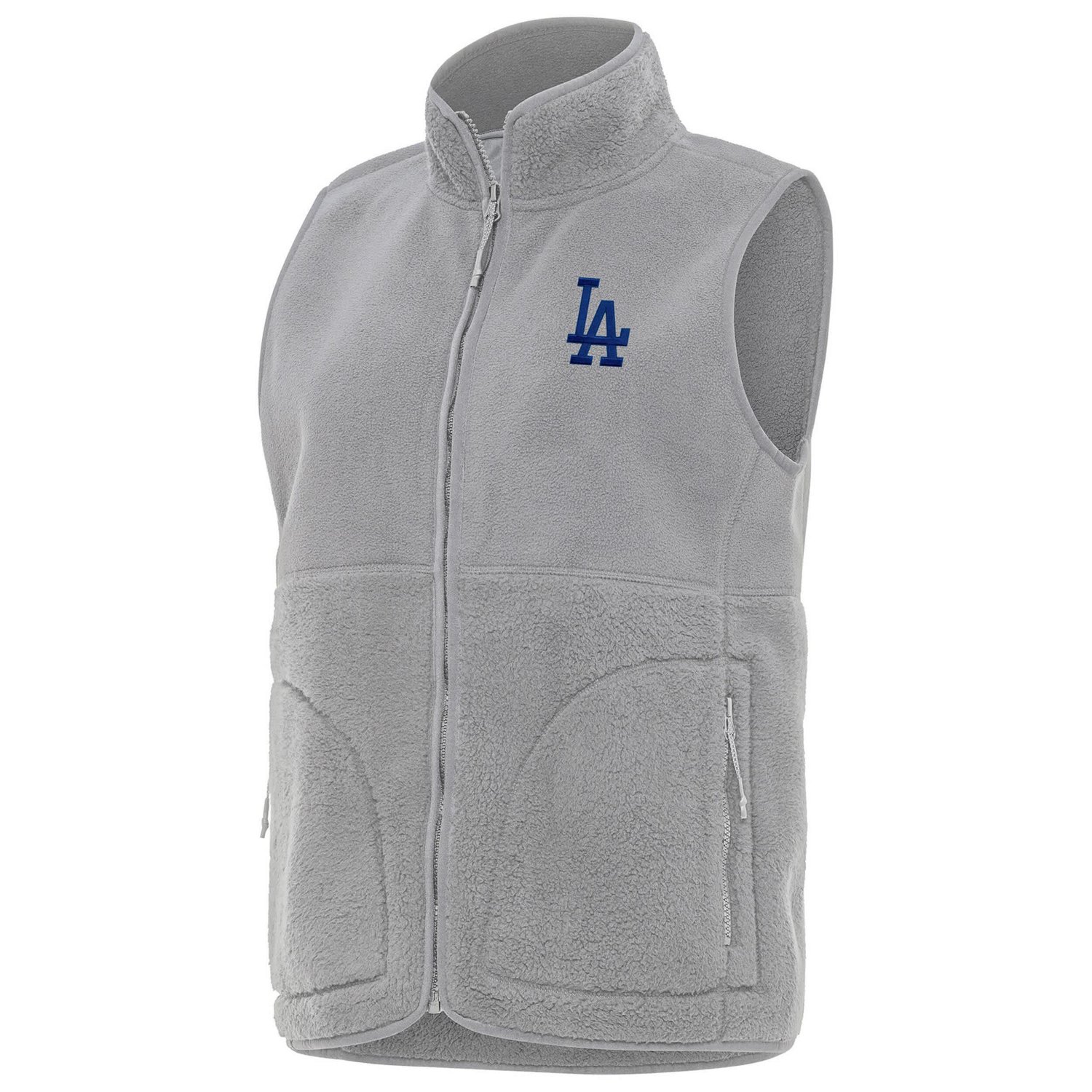 Antigua Los Angeles Dodgers Nostalgic Full-Zip Vest - view number 1
