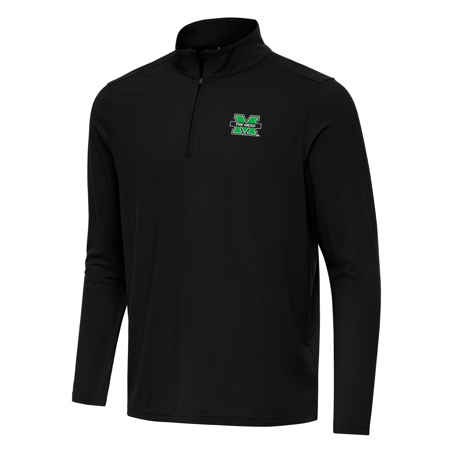 Antigua Marshall Thundering Herd Intent Quarter-Zip Top