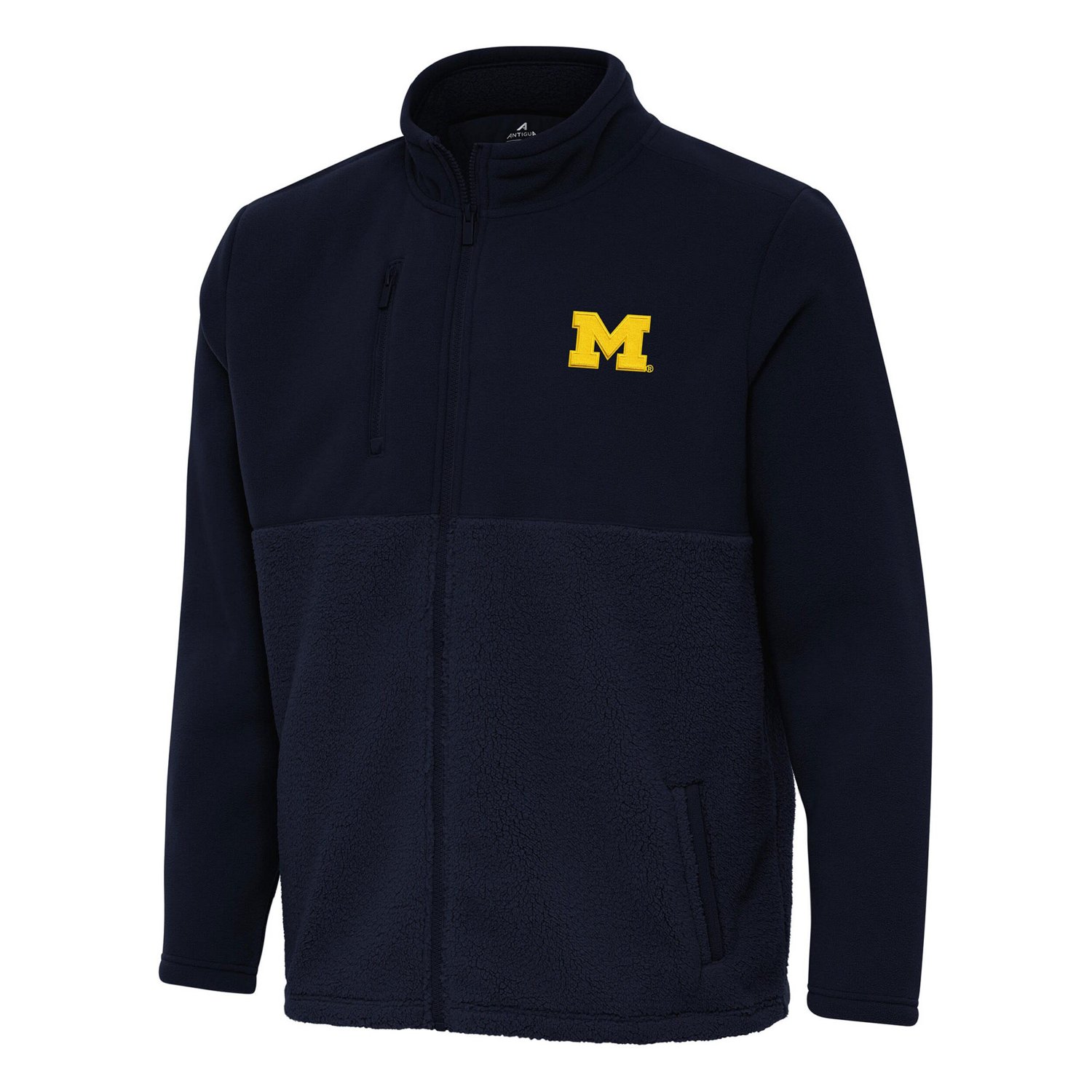 Antigua Michigan Wolverines Daily Fused Full-Zip Jacket