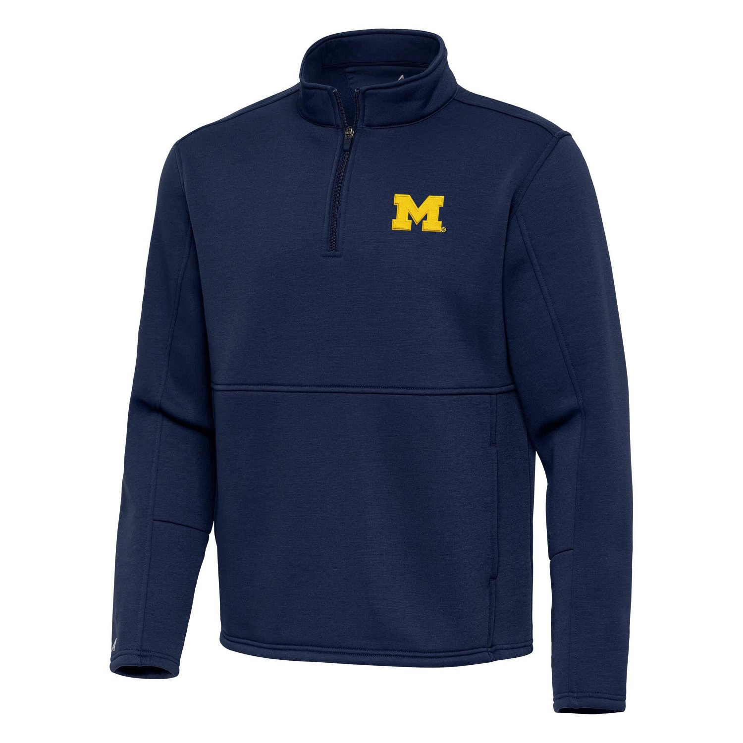 Antigua Michigan Wolverines Twist Quarter-Zip Pullover Jacket