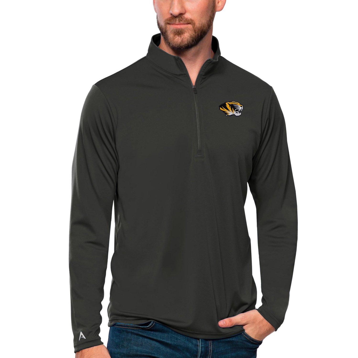 Antigua Missouri Tigers Tribute Quarter-Zip Top                                                                                 