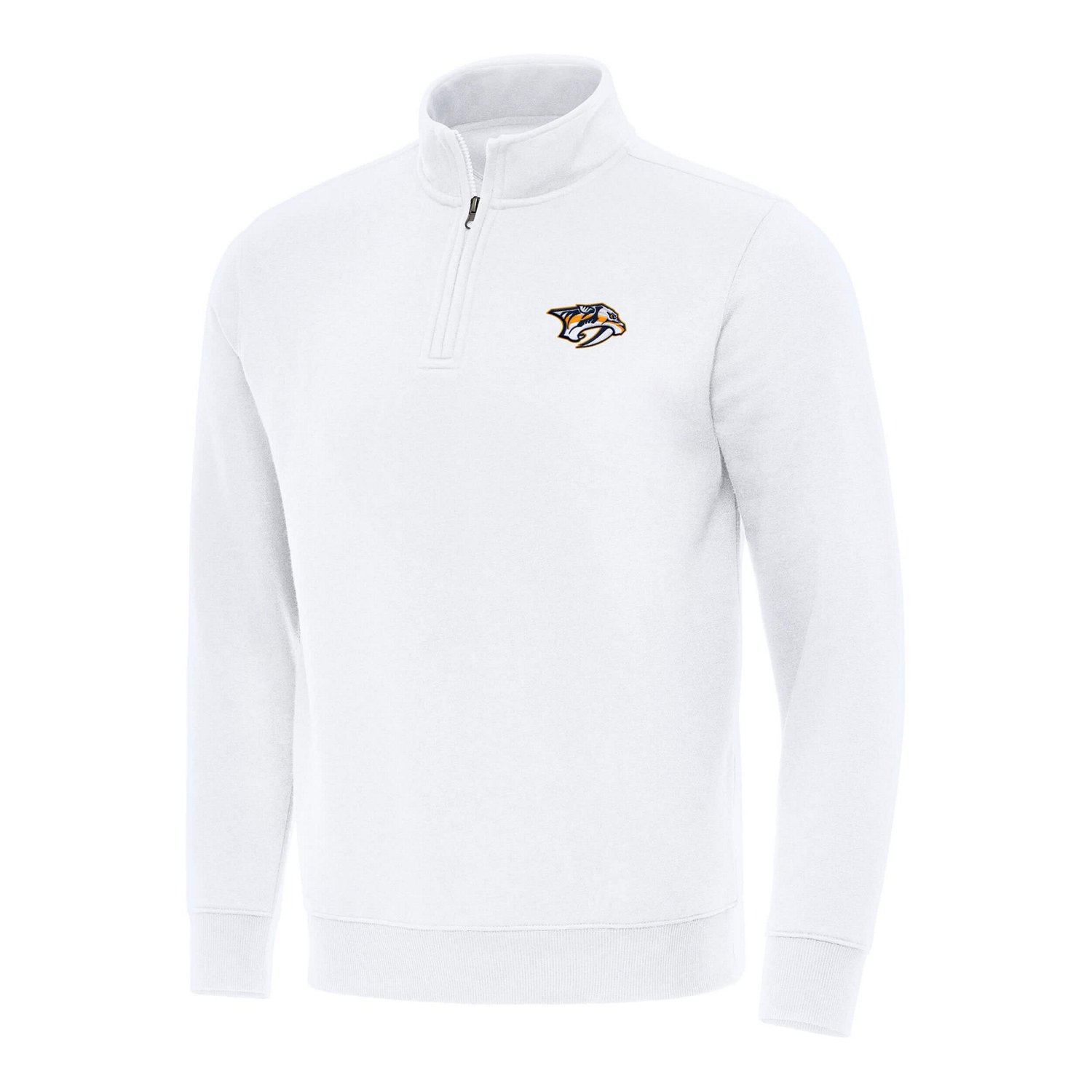 Antigua Nashville Predators Victory Quarter-Zip Mock Sweatshirt