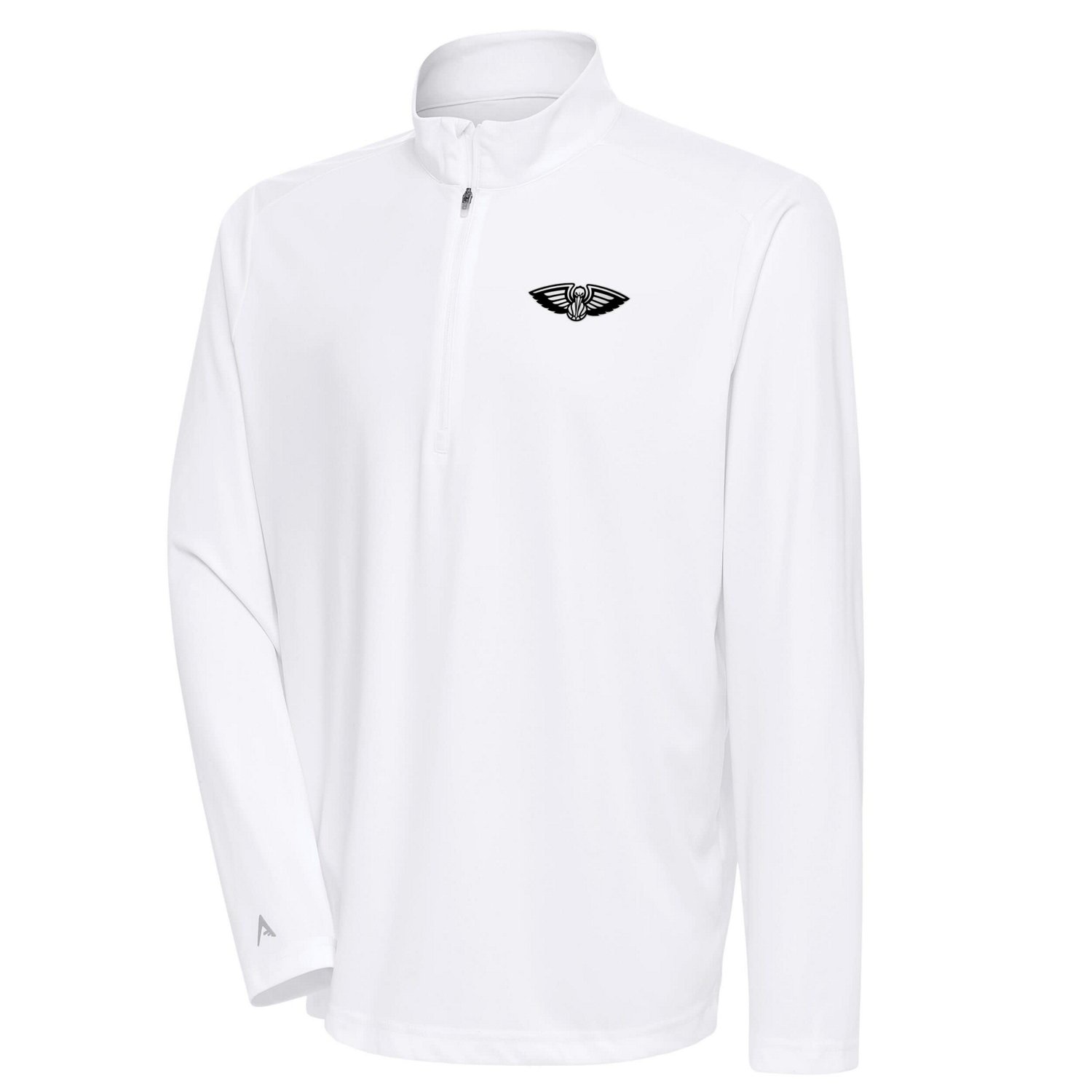 Antigua New Orleans Pelicans Metallic Logo Tribute Quarter-Zip Top                                                               - view number 1