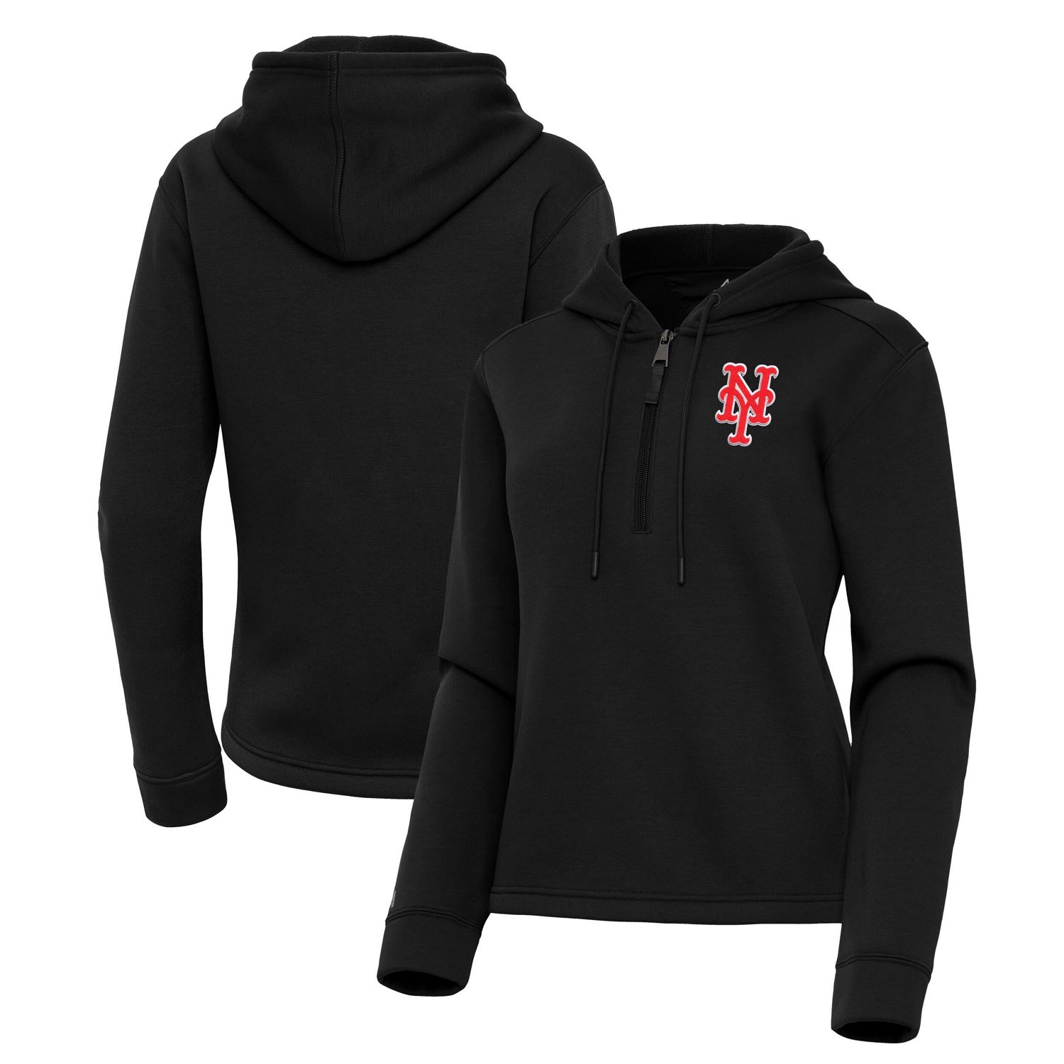 Antigua New York Mets Contemporary Quarter-Zip Hoodie - view number 1