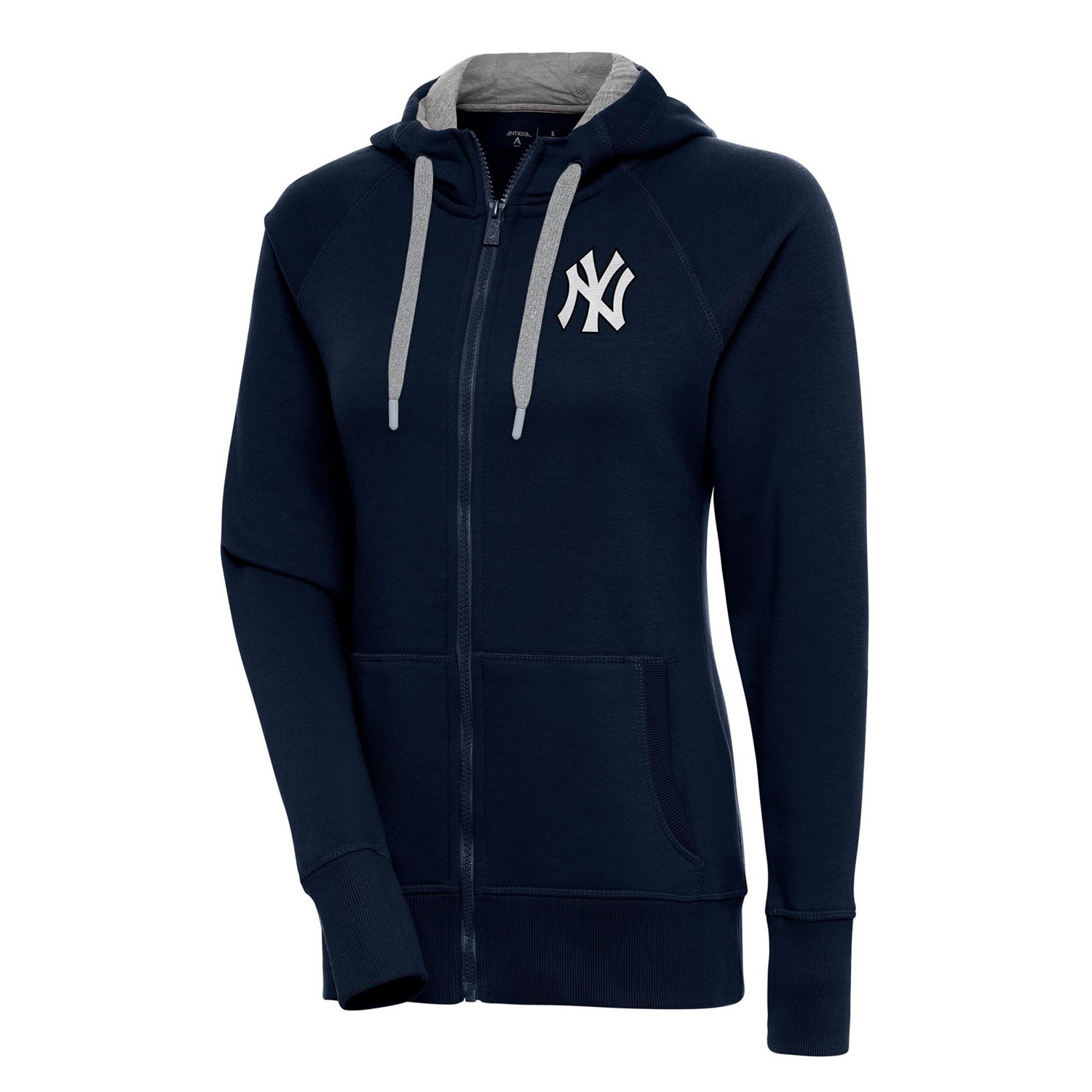 Antigua New York Yankees Brushed Metallic Victory Full-Zip Hoodie                                                                - view number 1