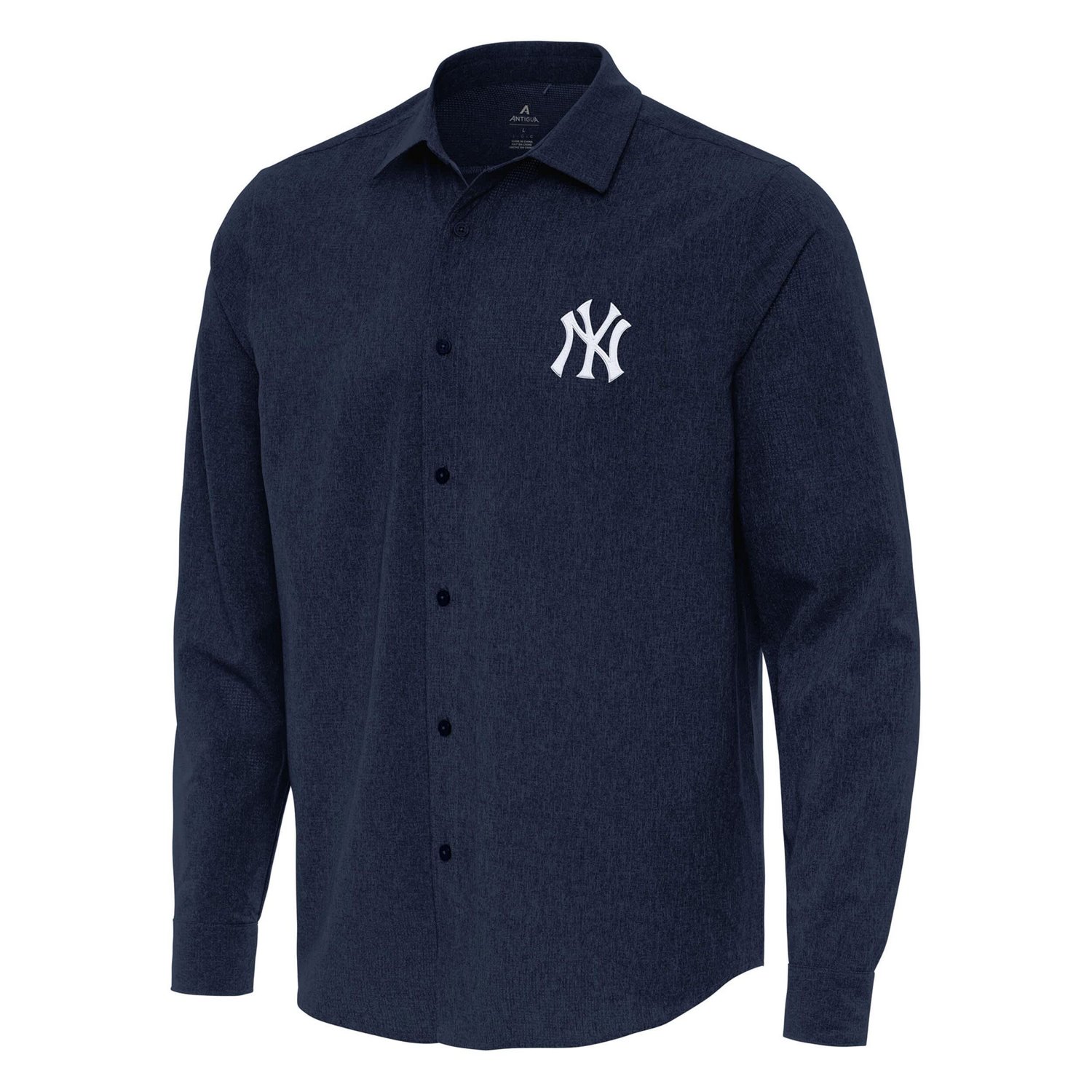 Antigua New York Yankees Exposure Long Sleeve Button-Up Shirt