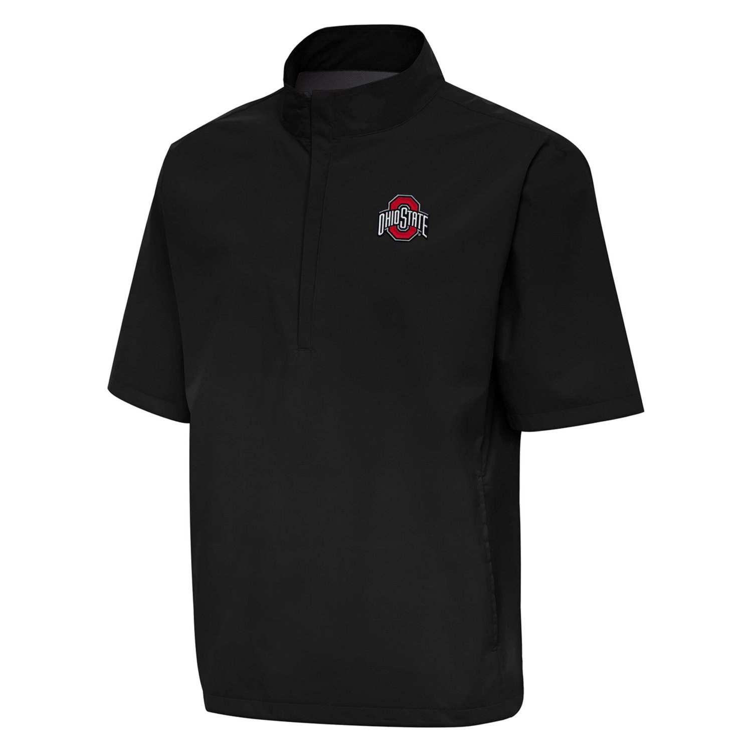Antigua Ohio State Buckeyes Brisk Short Sleeve Quarter-Zip Windshirt - view number 2