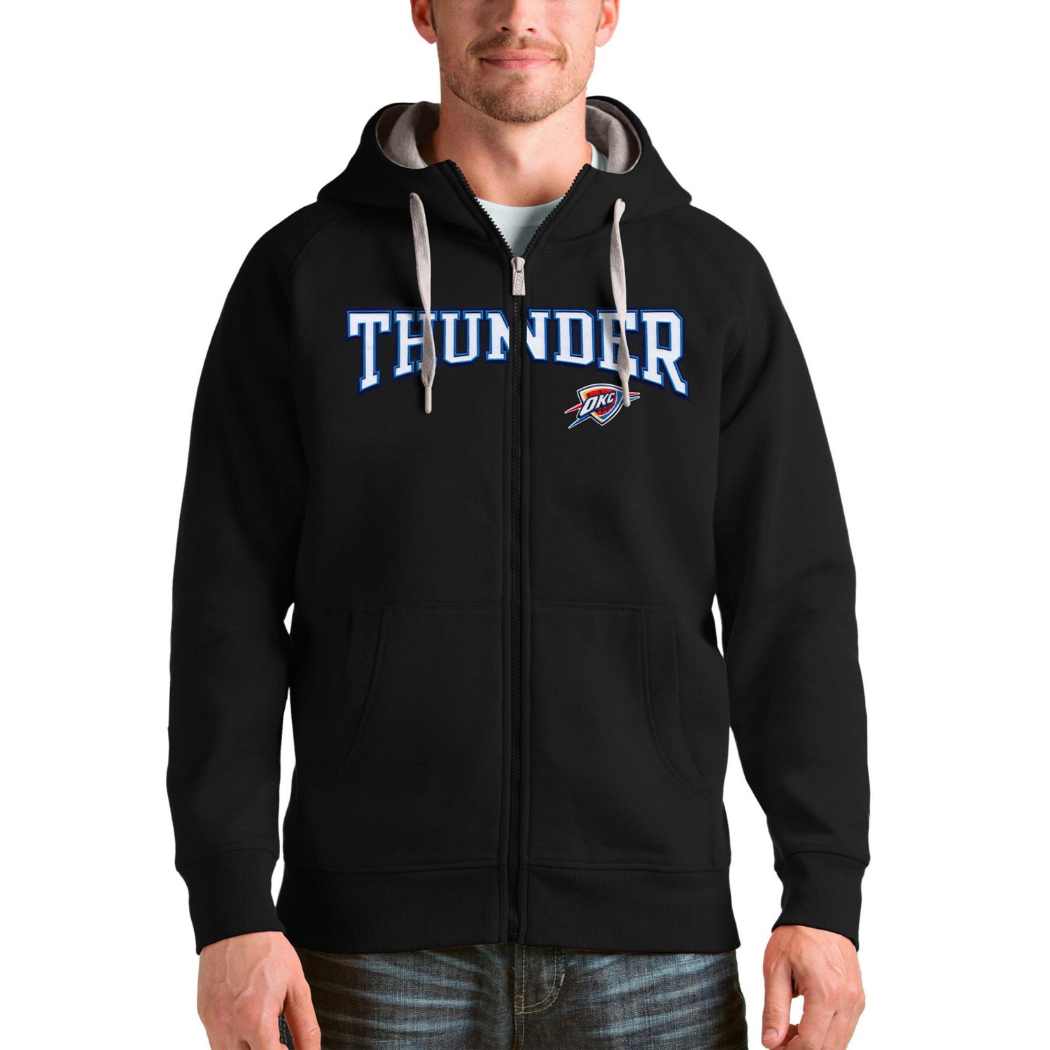 Antigua Oklahoma City Thunder Victory Full-Zip Hoodie - view number 1