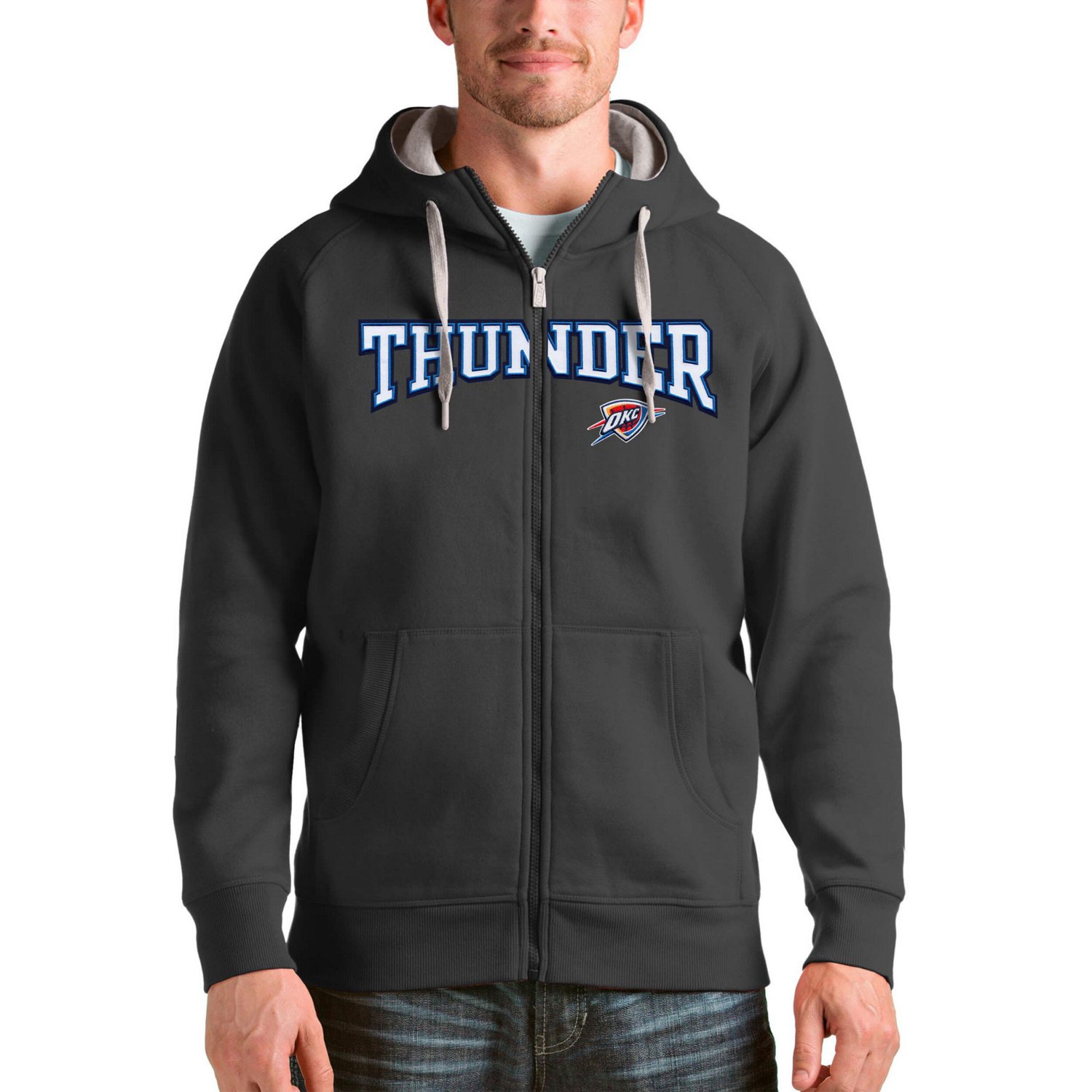 Antigua Oklahoma City Thunder Victory Full-Zip Hoodie - view number 1