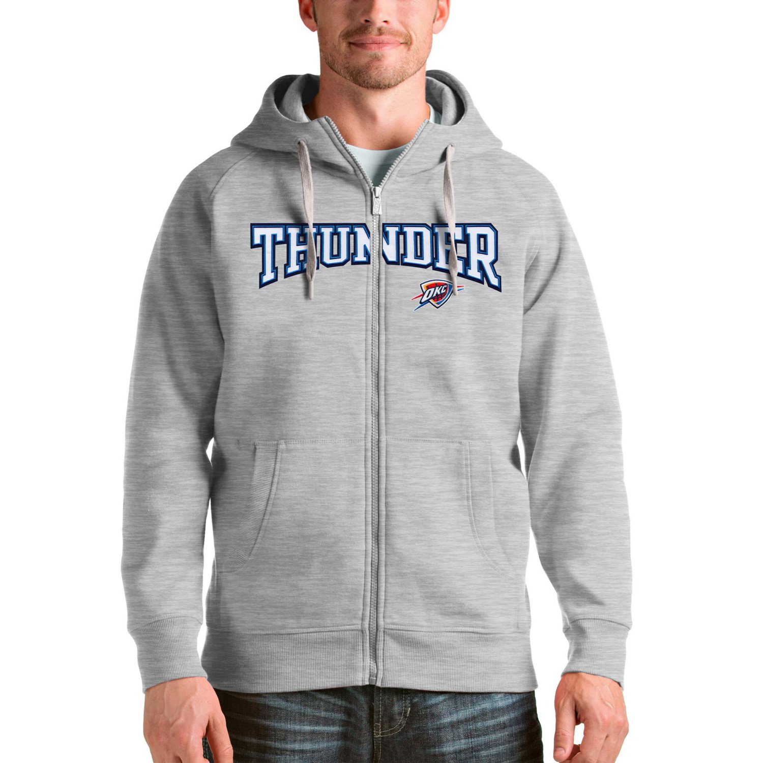 Antigua Oklahoma City Thunder Victory Full-Zip Hoodie - view number 1