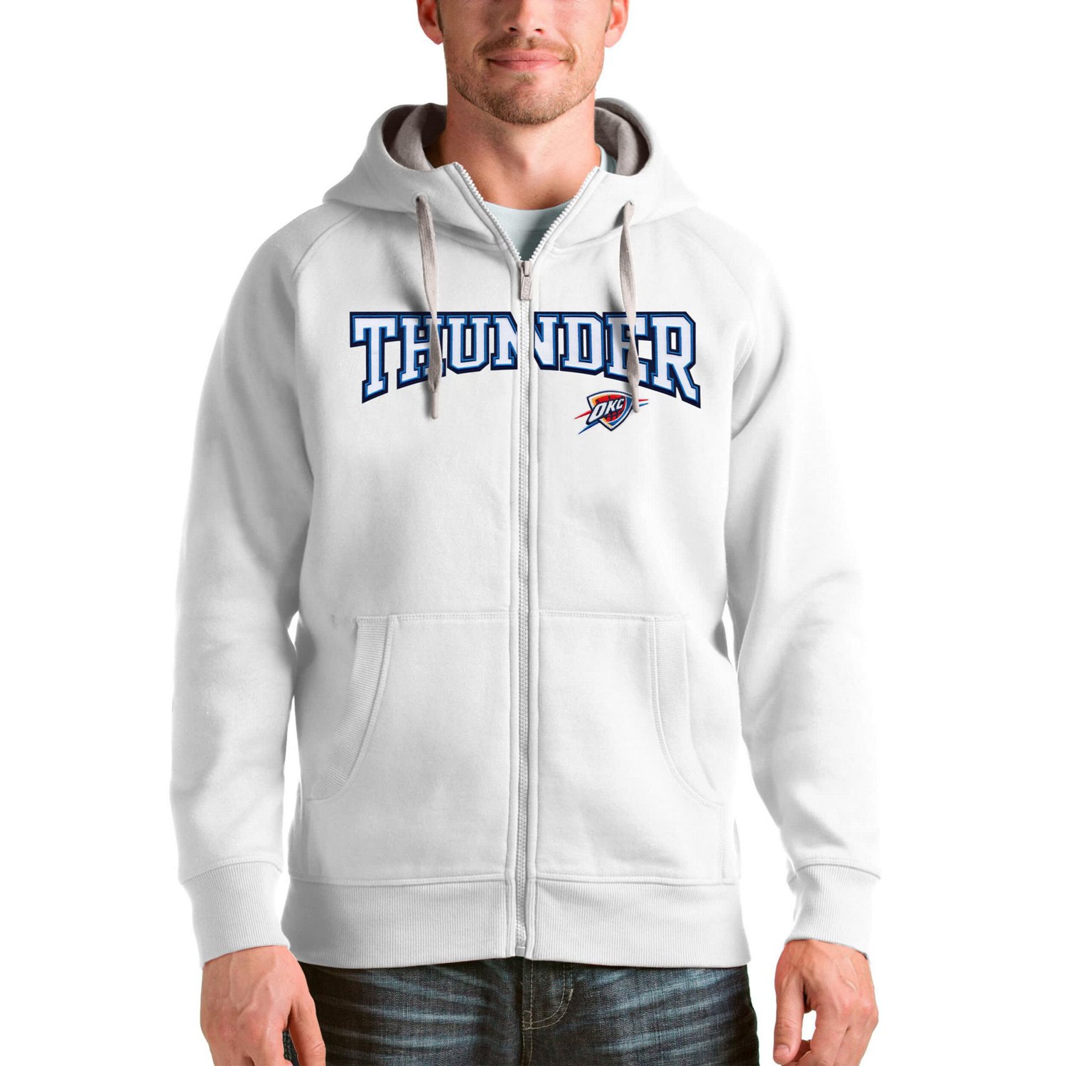 Antigua Oklahoma City Thunder Victory Full-Zip Hoodie - view number 1