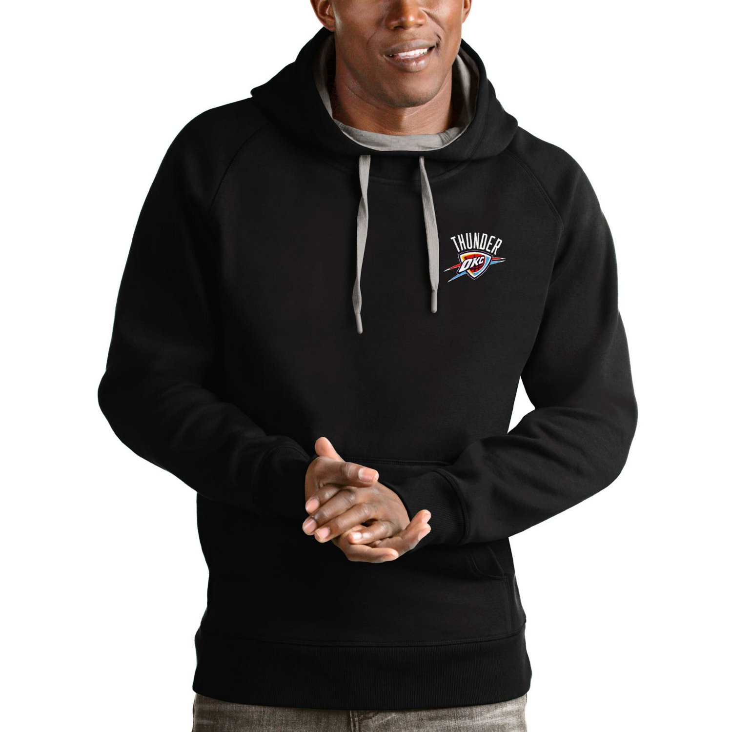 Antigua Oklahoma City Thunder Victory Pullover Hoodie