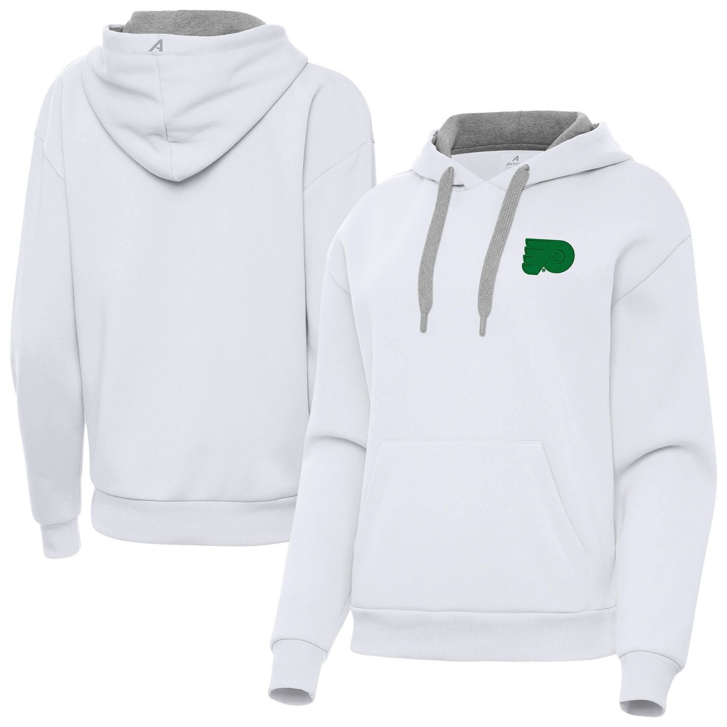 Antigua Philadelphia Flyers St Patrick's Day Victory Pullover Hoodie
