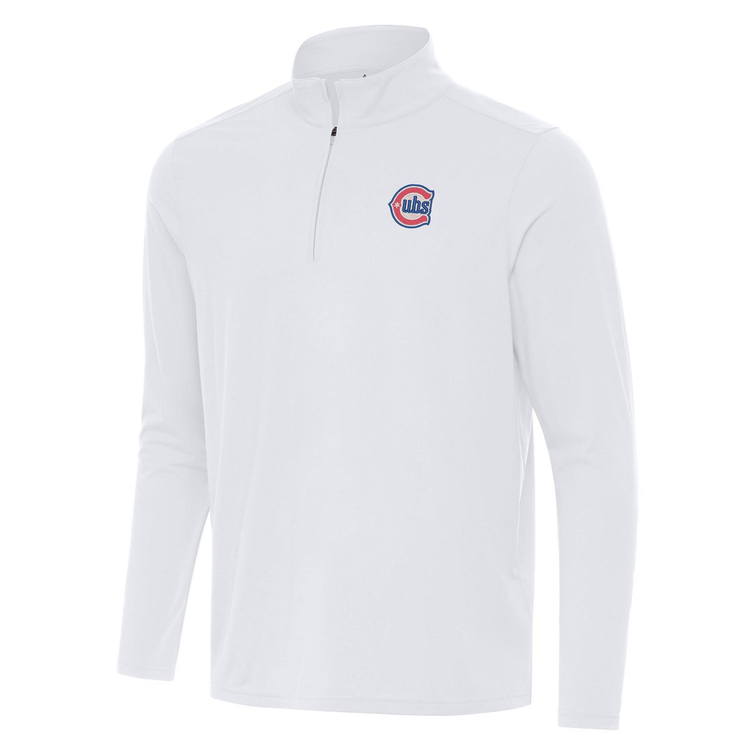 Antigua Powder Chicago Cubs Alternate Logo Intent Quarter-Zip Pullover - view number 2