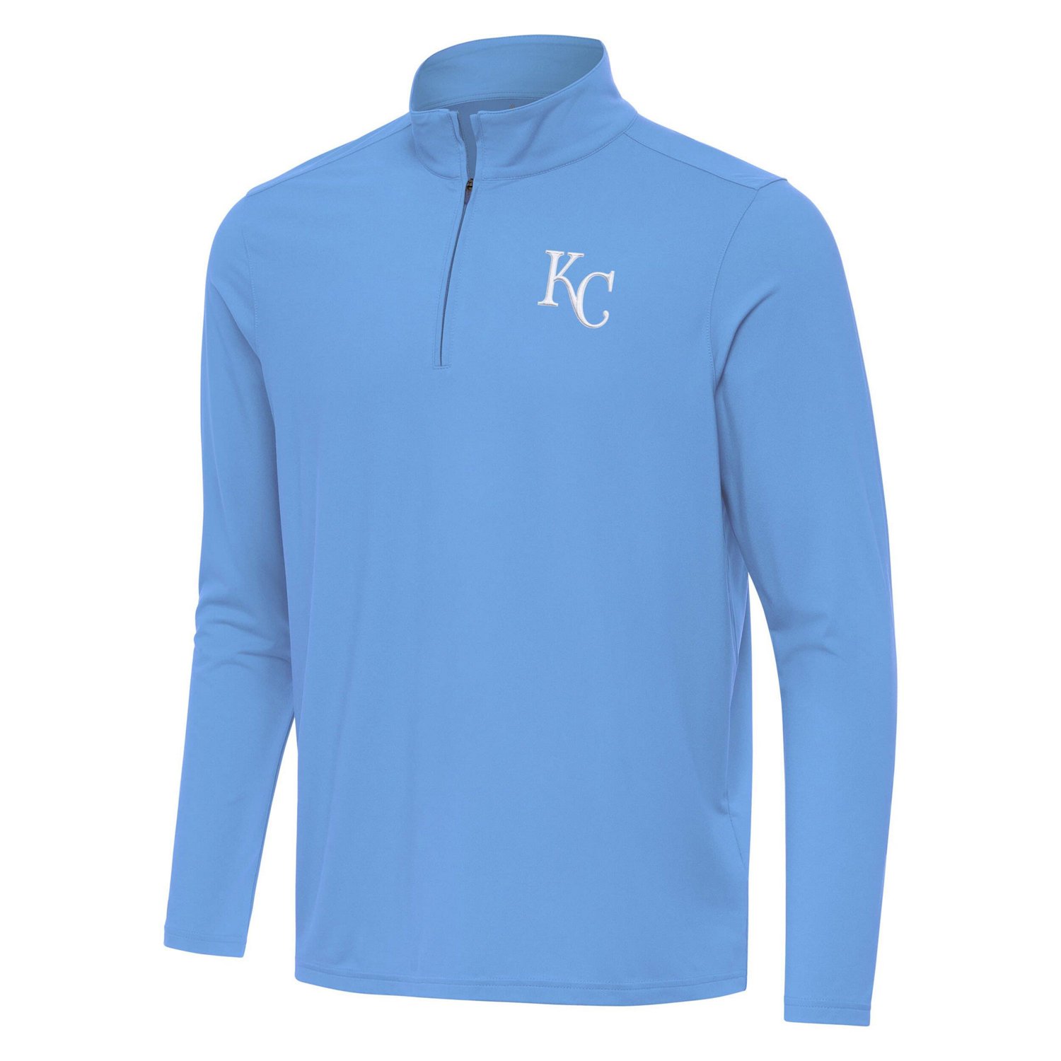 Antigua Powder Kansas City Royals Intent Quarter-Zip Top - view number 2