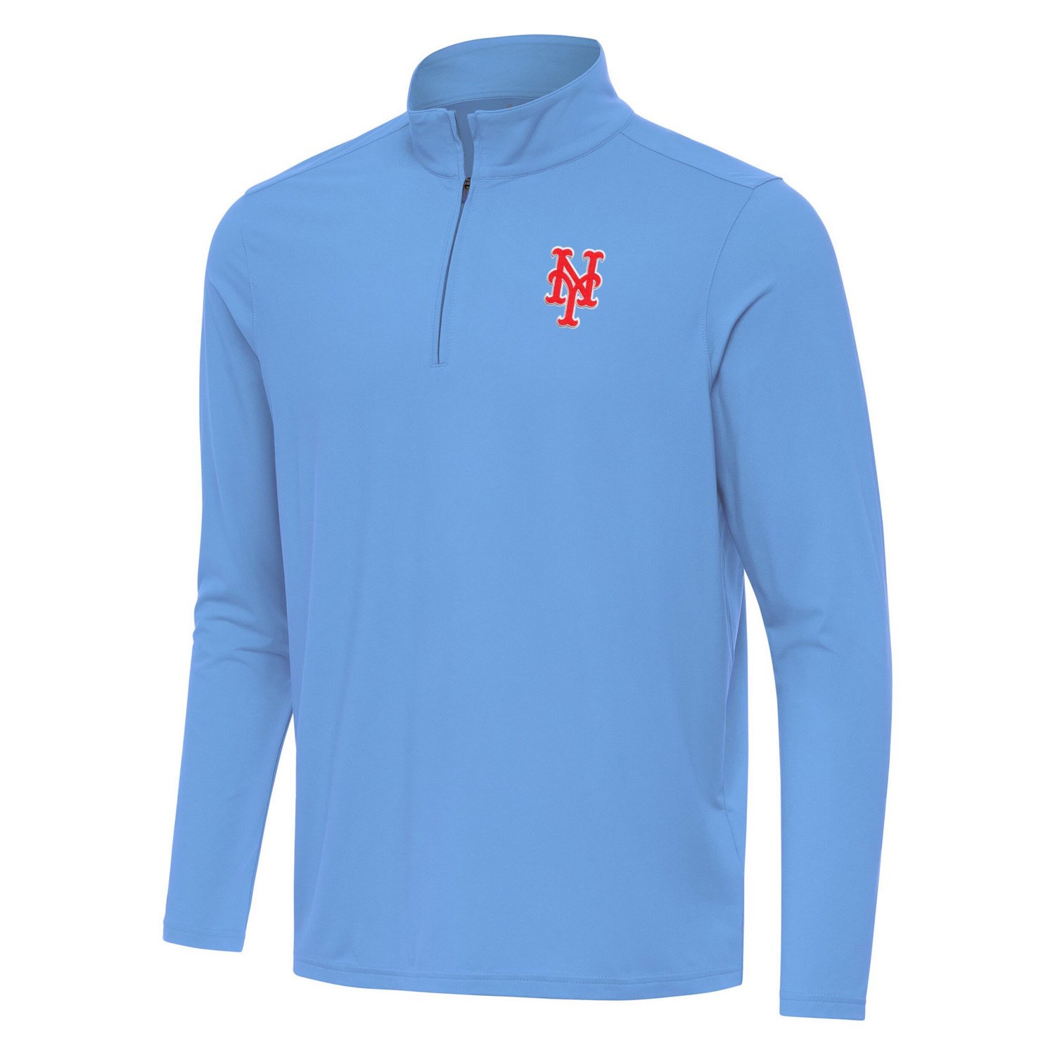 Antigua Powder New York Mets Intent Quarter-Zip Top - view number 2