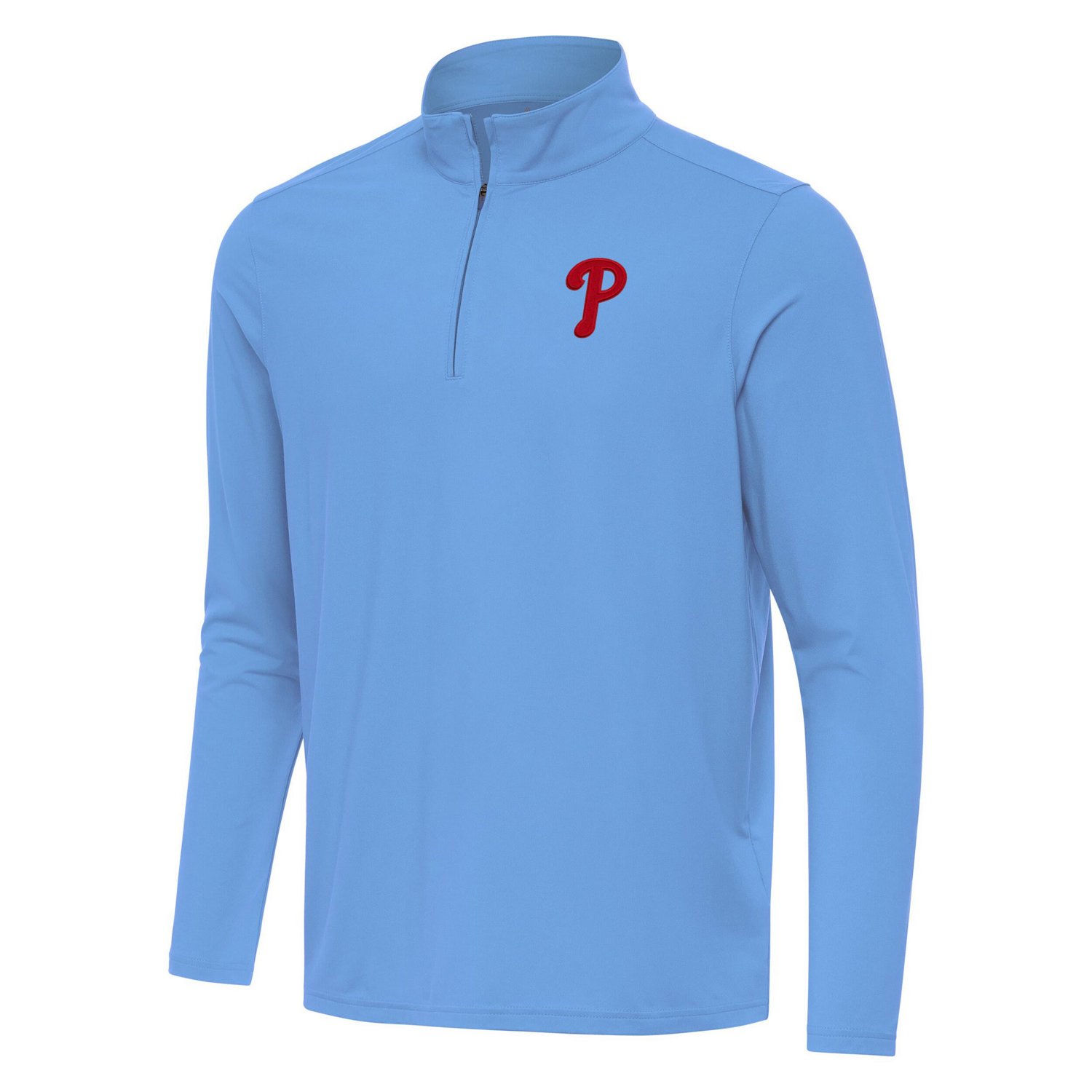 Antigua Powder Philadelphia Phillies Intent Quarter-Zip Top - view number 2