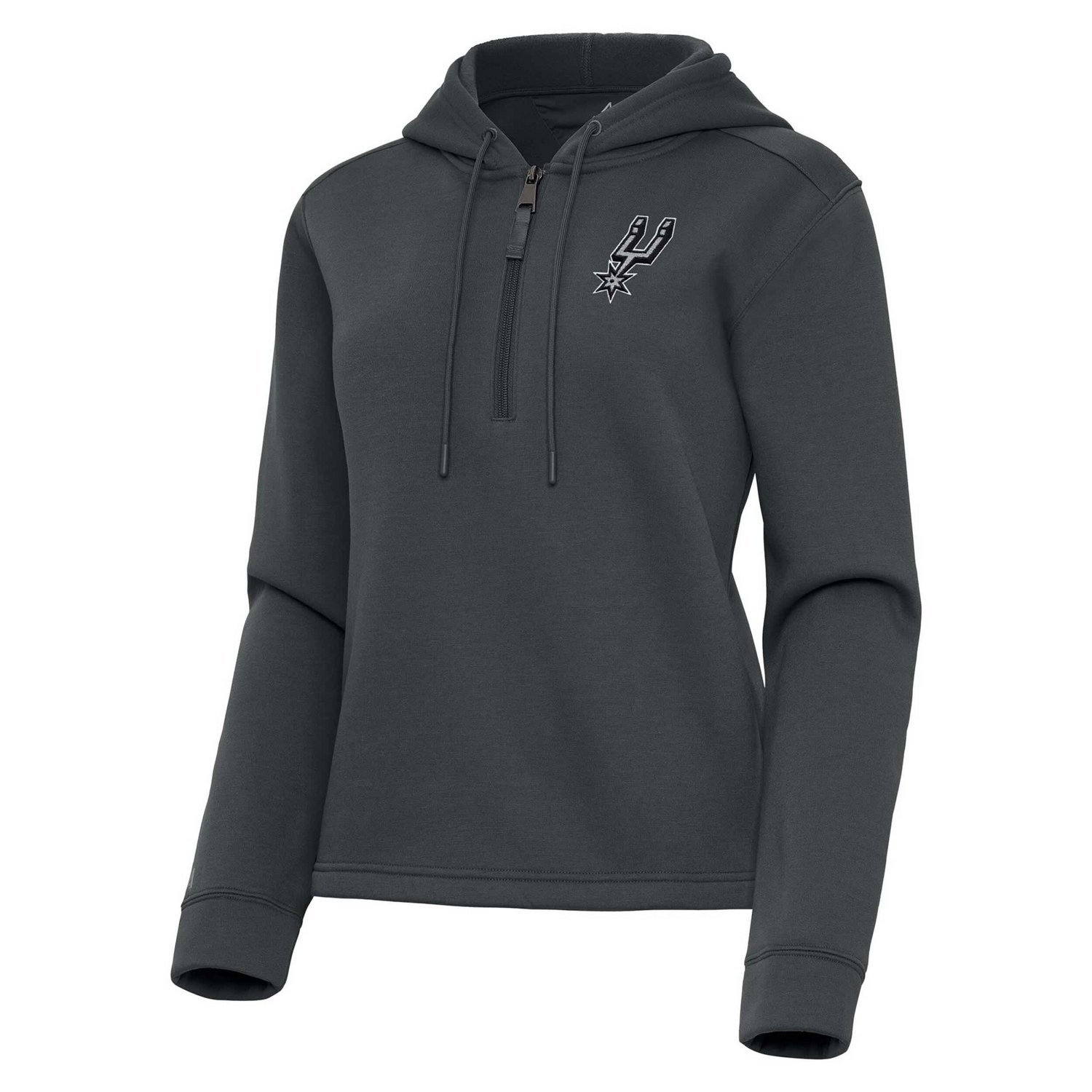 Antigua San Antonio Spurs Contemporary Quarter-Zip Hoodie