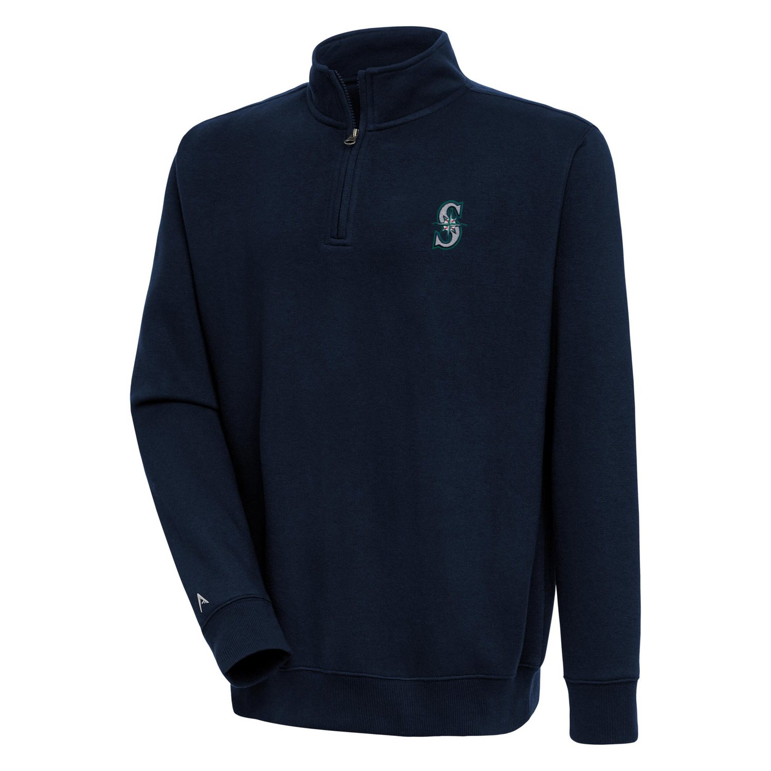 Antigua Seattle Mariners Victory Quarter-Zip Pullover Top