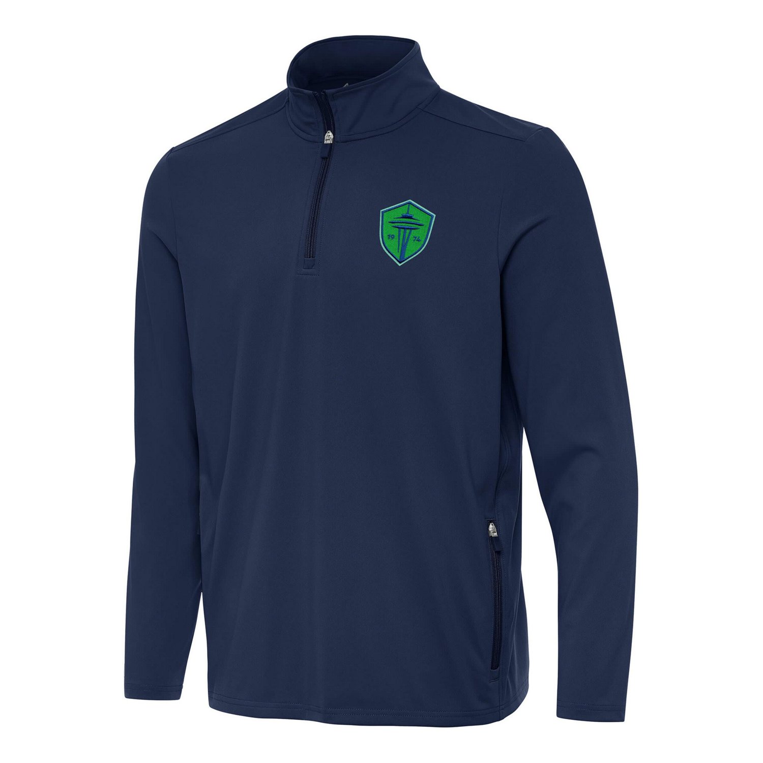 Antigua Seattle Sounders FC Perilous Quarter-Zip Pullover Top