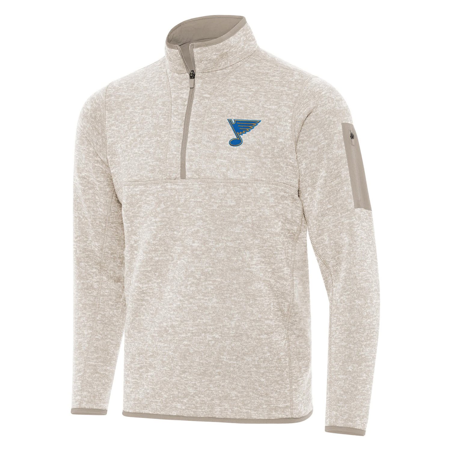 Antigua St Louis Blues Fortune Quarter-Zip Pullover Jacket - view number 2