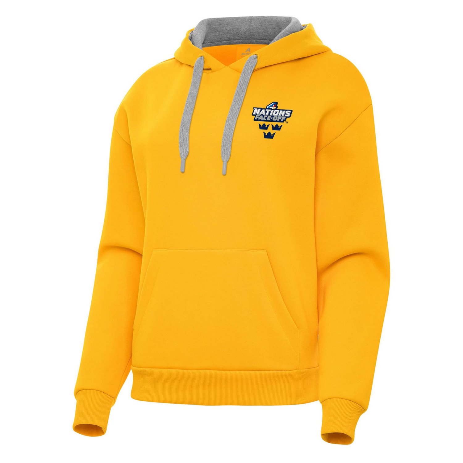 Antigua Sweden Hockey 2025 4 Nations Face Off Victory Pullover Hoodie