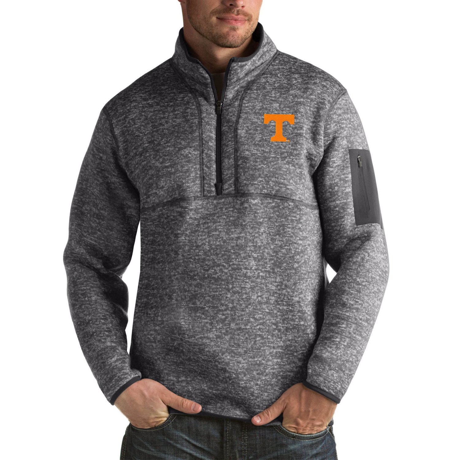 Antigua Tennessee Volunteers Fortune Big  Tall Quarter-Zip Pullover Jacket
