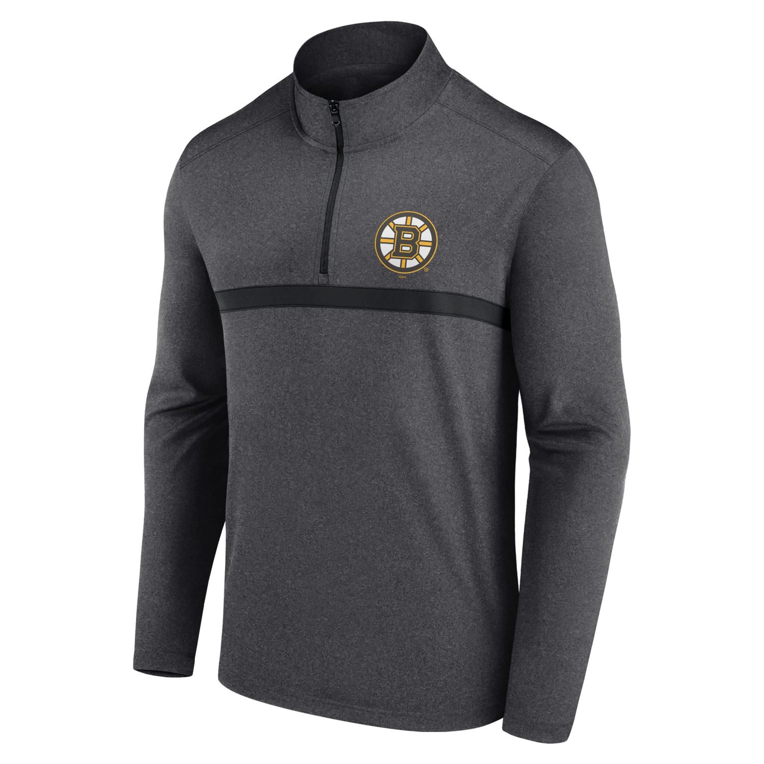 Boston Bruins Head-to-Head Raglan Quarter-Zip Top - view number 2
