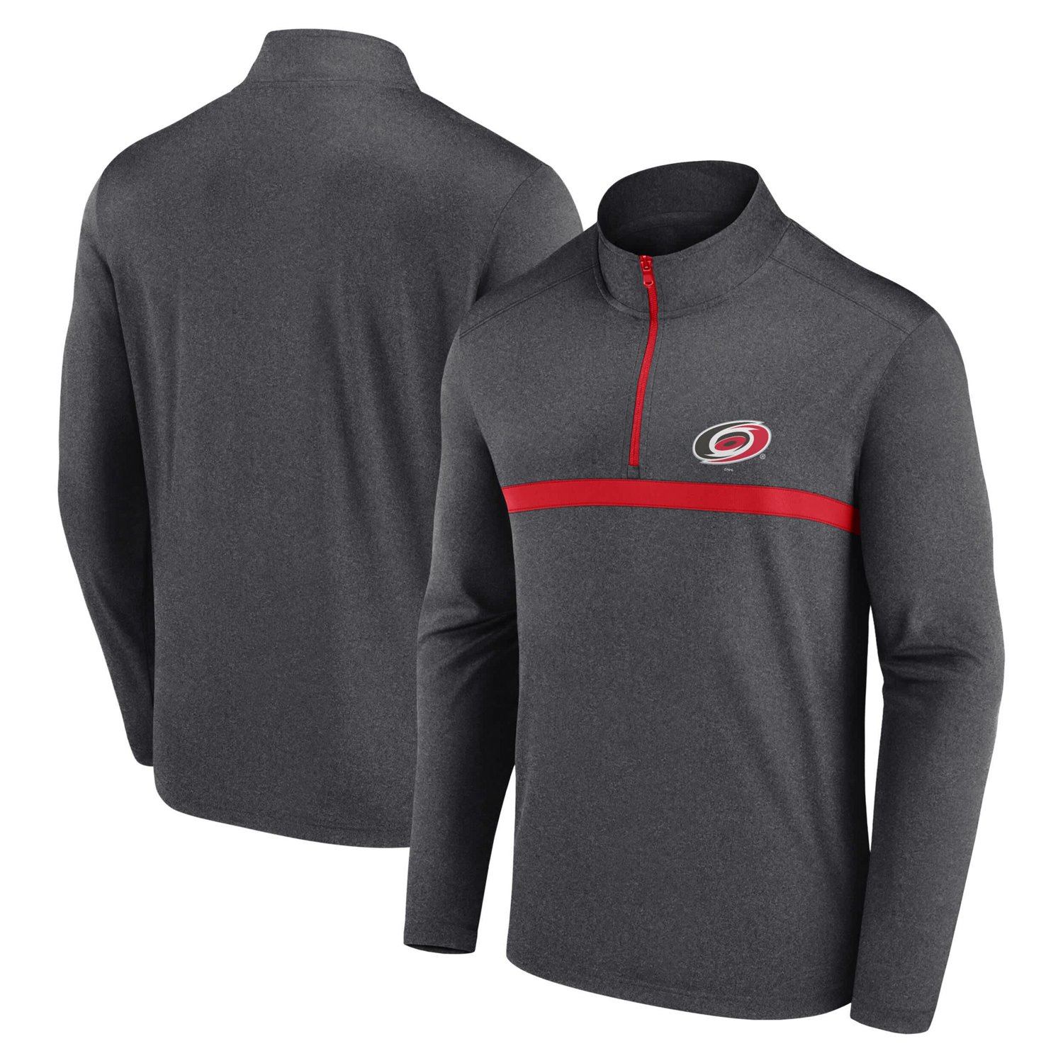 Carolina Hurricanes Head-to-Head Raglan Quarter-Zip Top                                                                          - view number 1