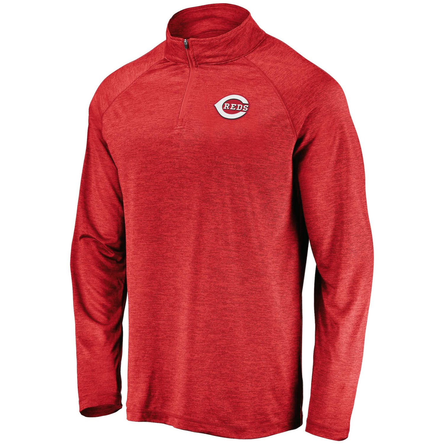 Cincinnati s Iconic Striated Primary Logo Raglan Quarter-Zip Pullover Jacket - view number 2