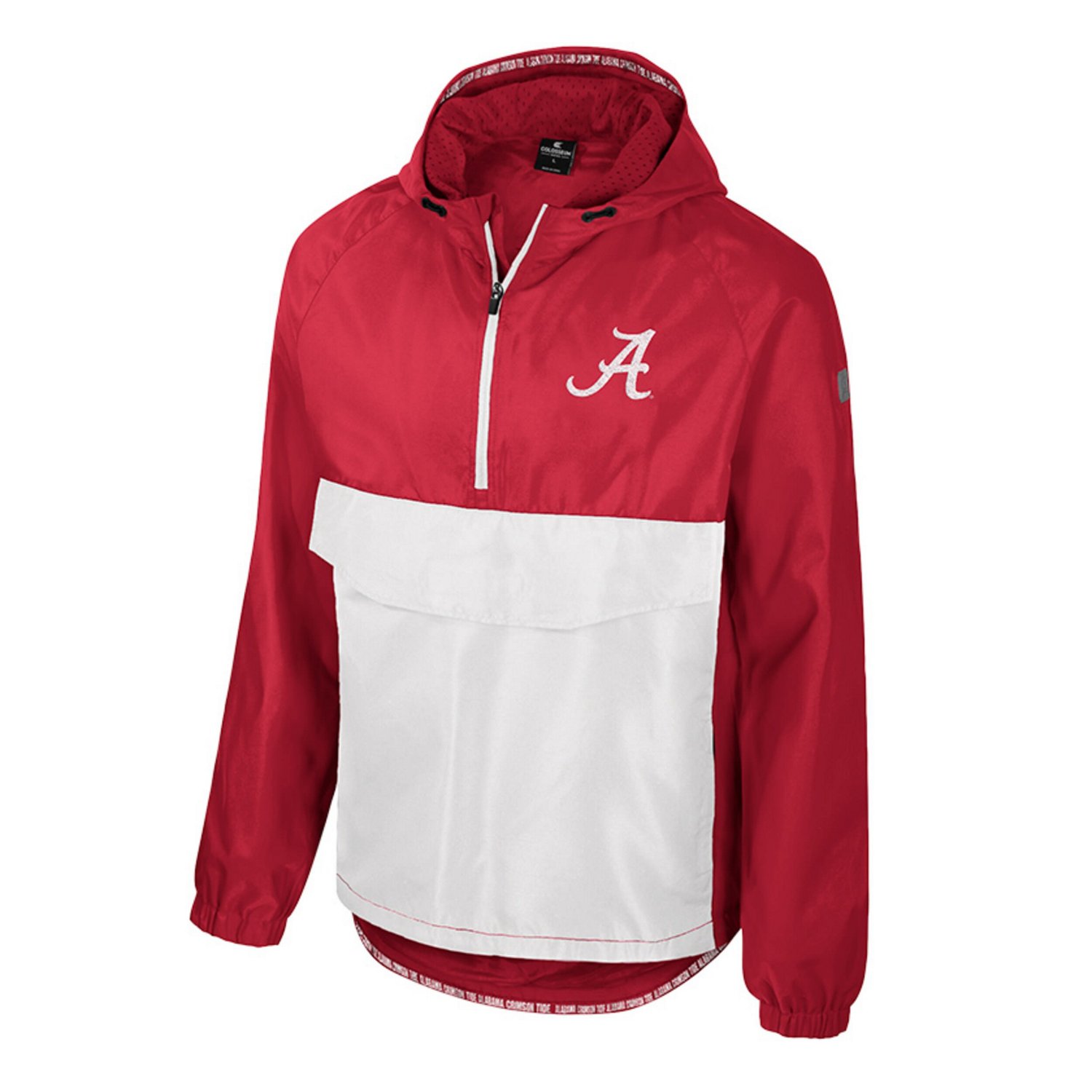 Colosseum Alabama Tide Reloaded Anorak Half-Zip Jacket