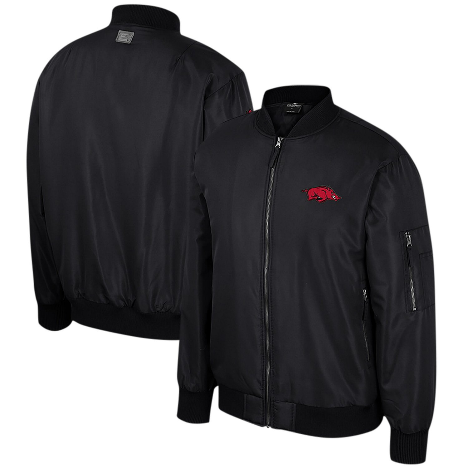 Colosseum Arkansas Razorbacks Full-Zip Bomber Jacket                                                                             - view number 1