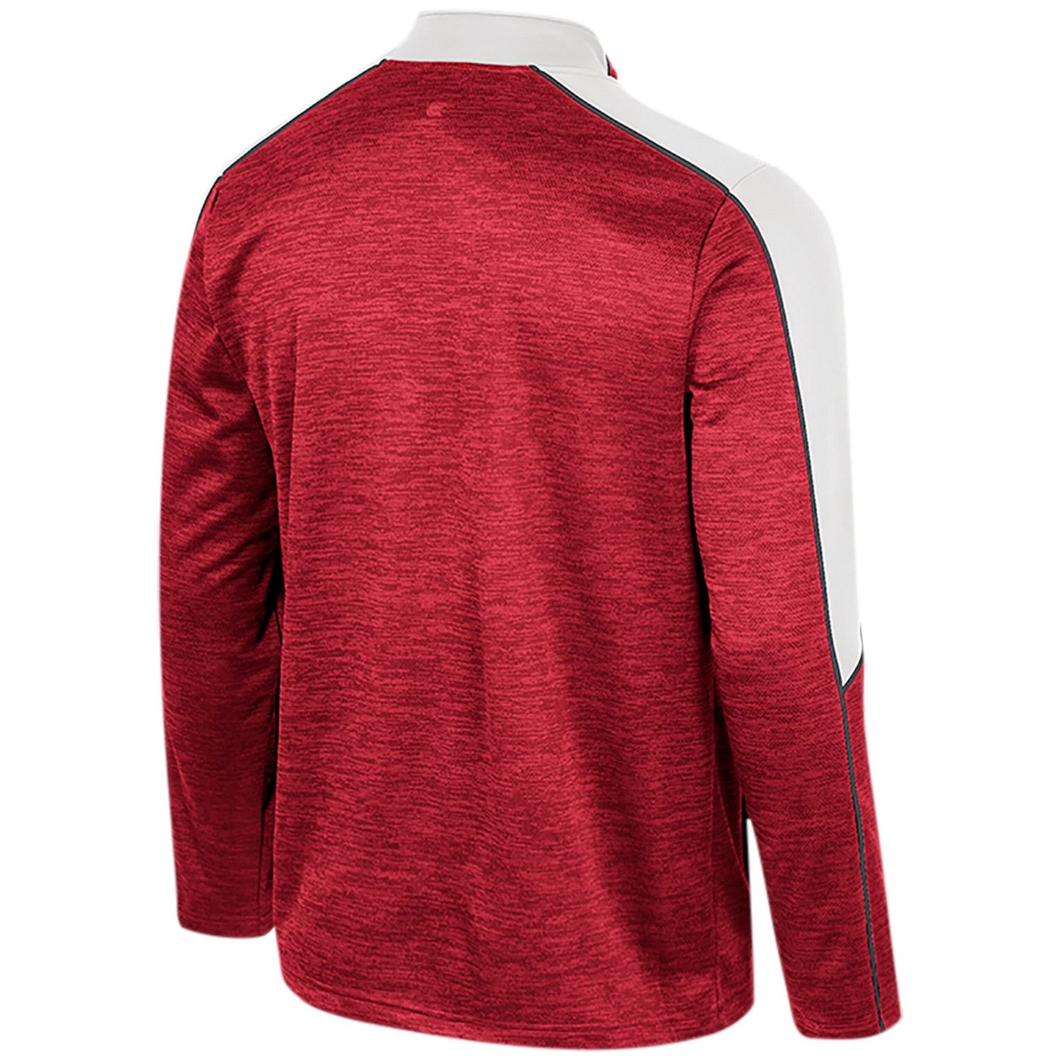 Colosseum Arkansas Razorbacks Marled Half-Zip Jacket - view number 3