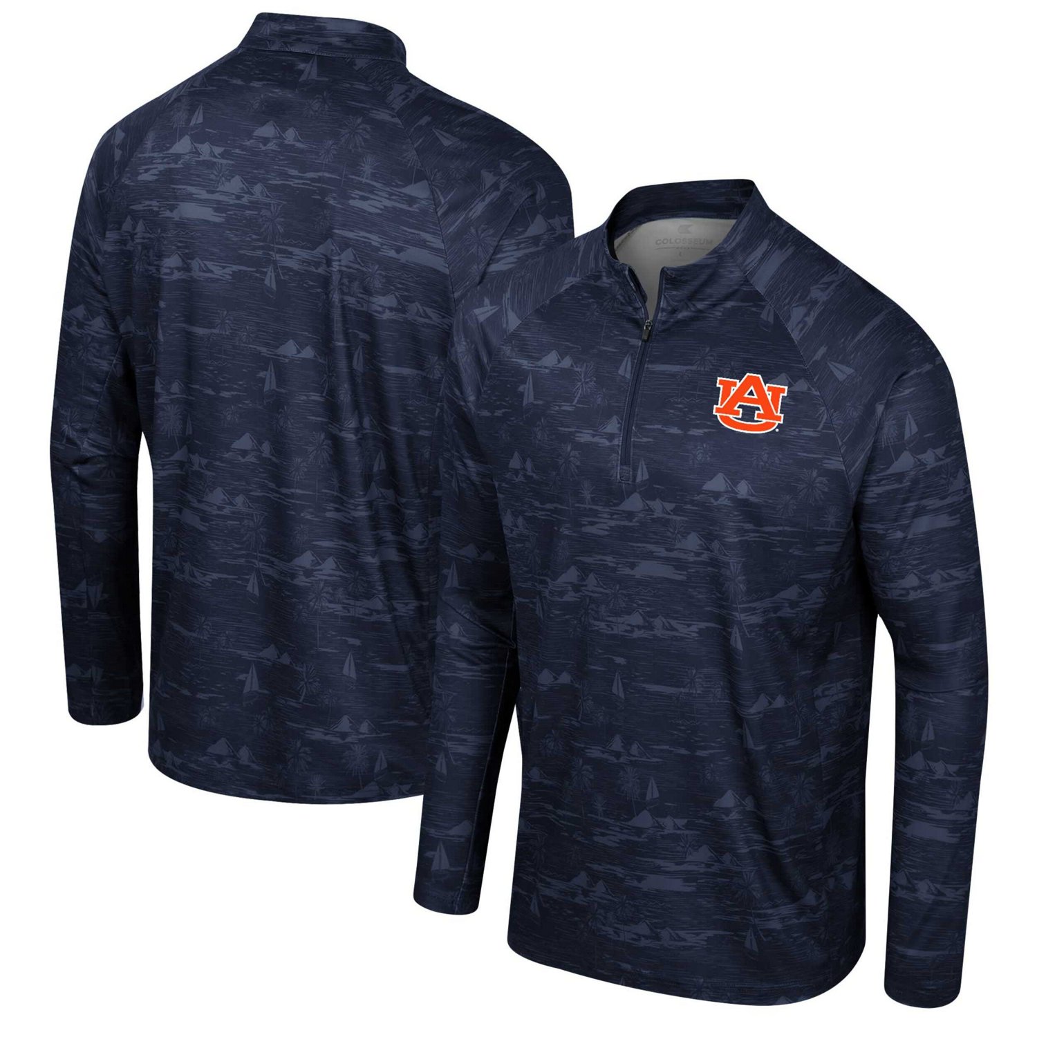 Colosseum Auburn Tigers Carson Raglan Quarter-Zip Jacket