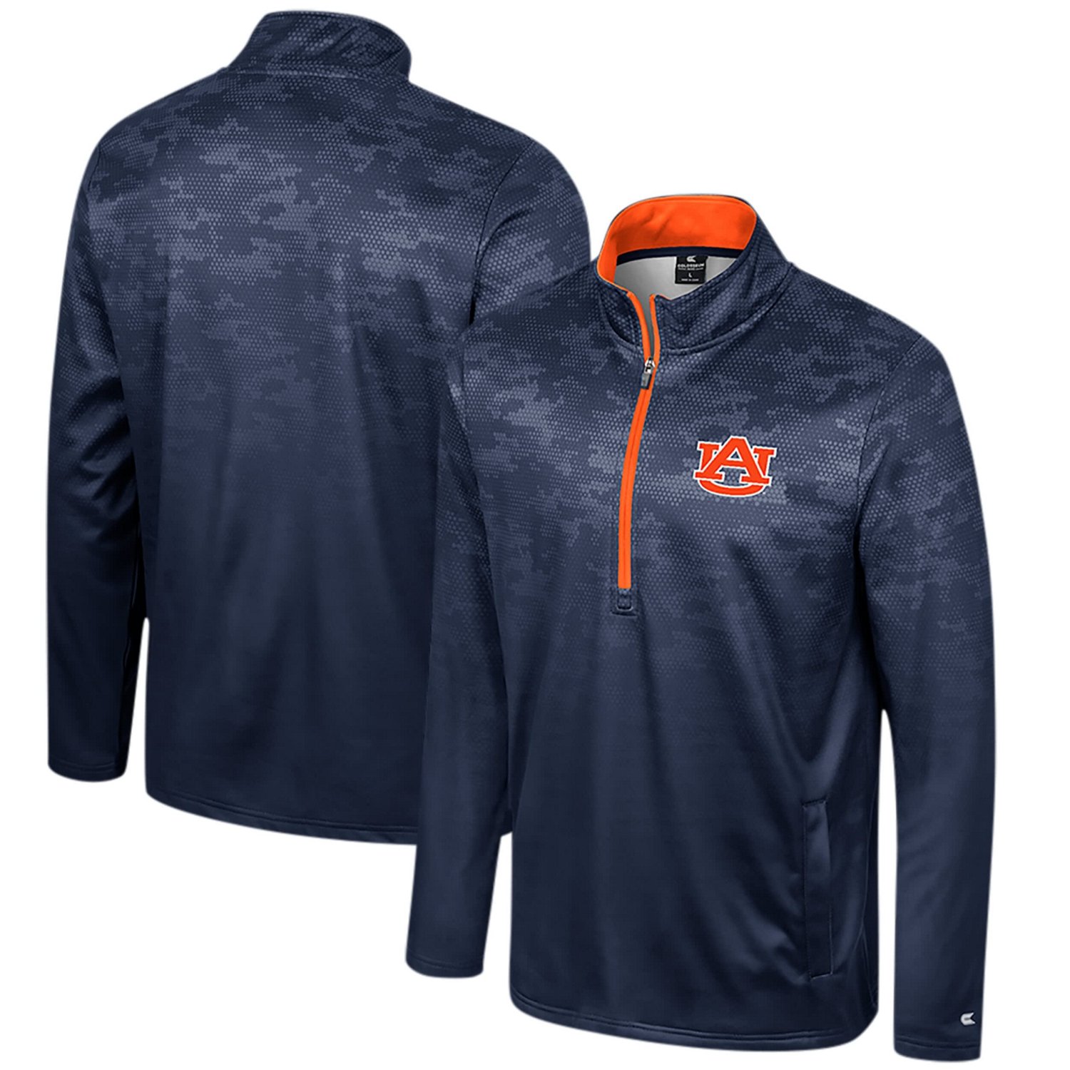 Colosseum Auburn Tigers The Machine Half-Zip Jacket                                                                              - view number 1