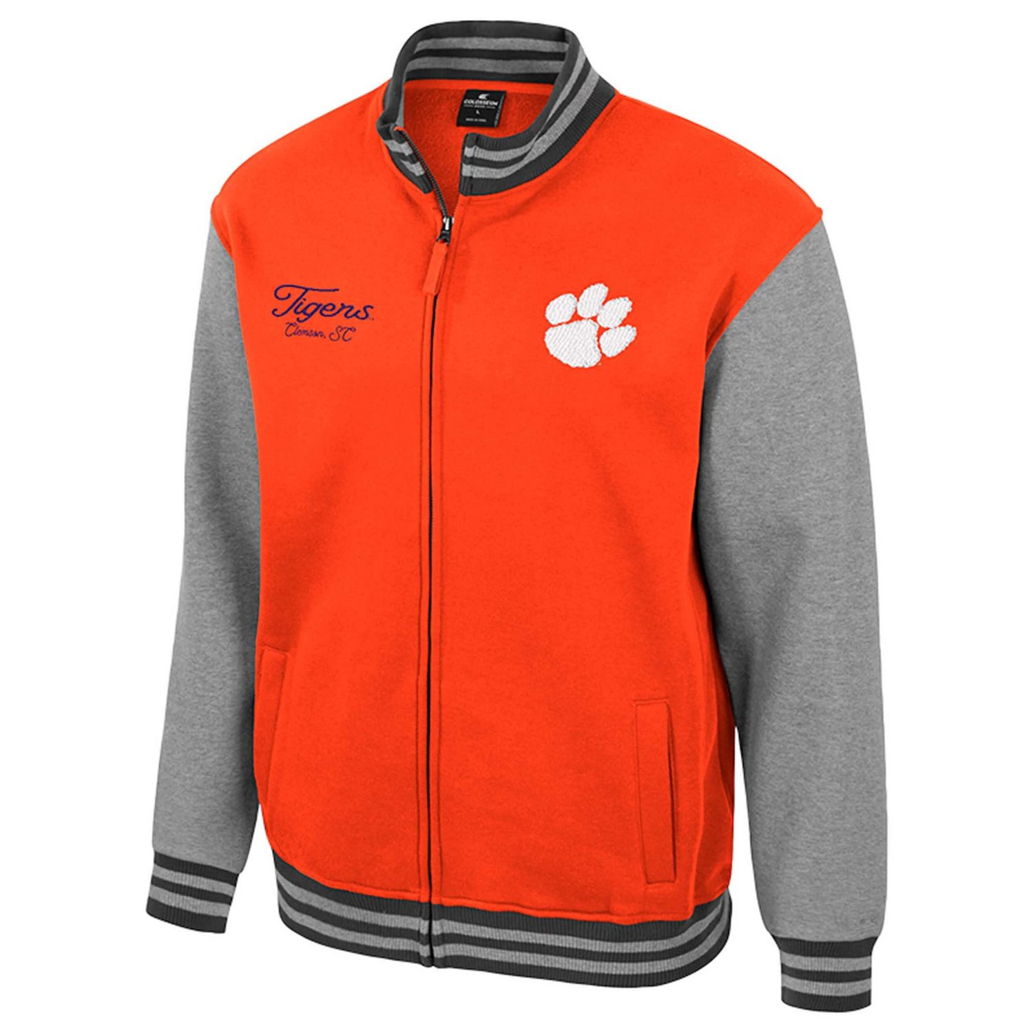 Colosseum Clemson Tigers Ambi-Turner Full-Zip Varsity Jacket - view number 2