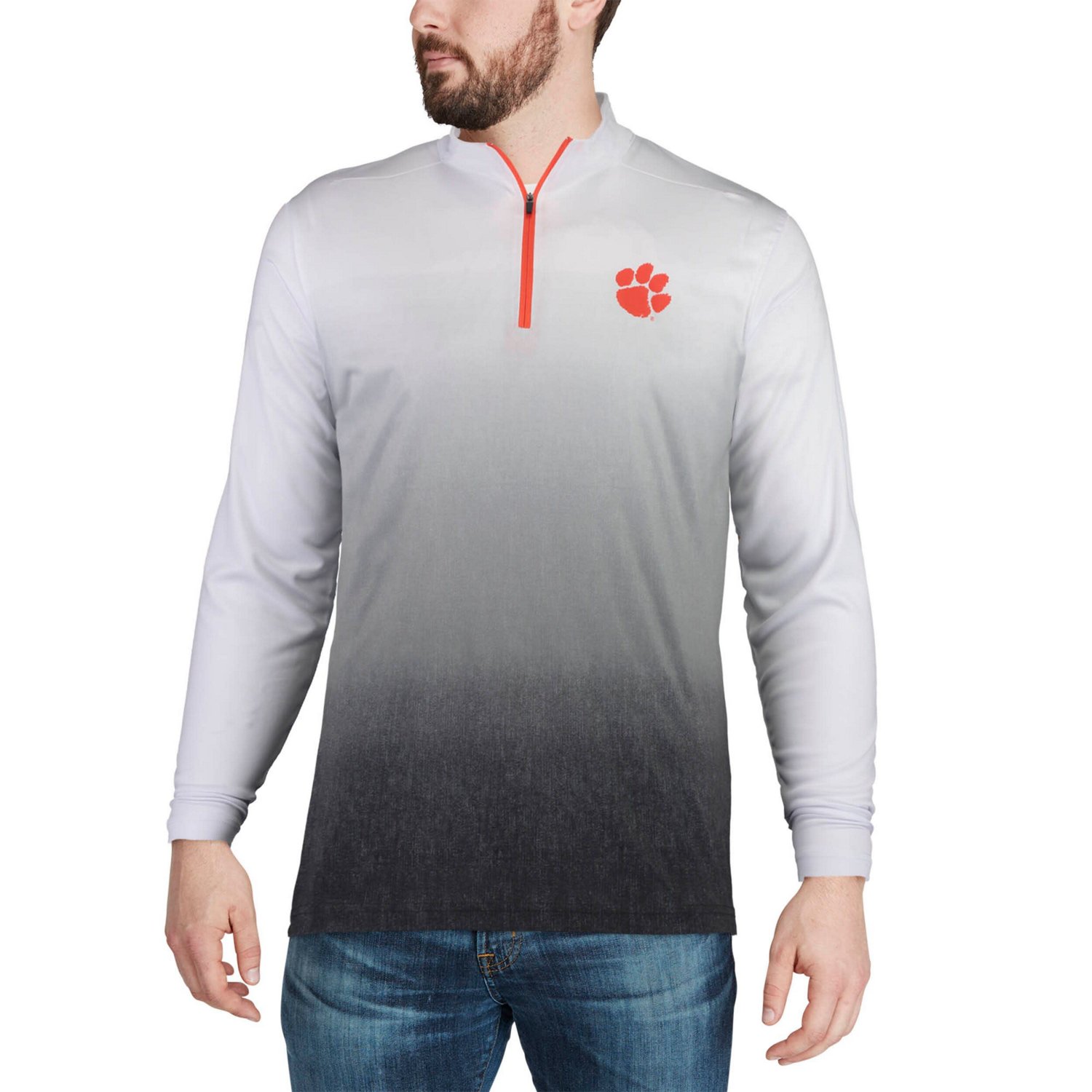 Colosseum Clemson Tigers Magic Team Logo Quarter-Zip Jacket