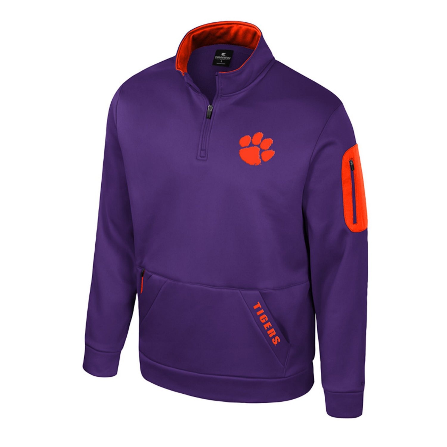 Colosseum Clemson Tigers Mainframe Quarter-Zip Fleece Jacket                                                                     - view number 2
