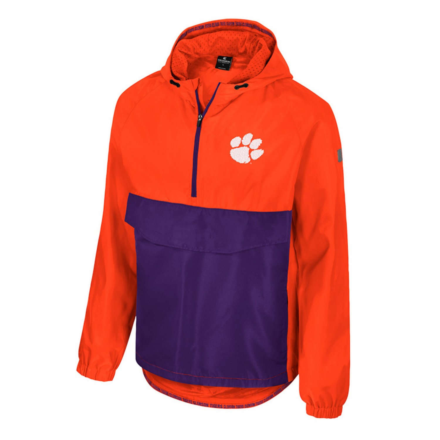 Colosseum Clemson Tigers Reloaded Anorak Half-Zip Jacket - view number 2