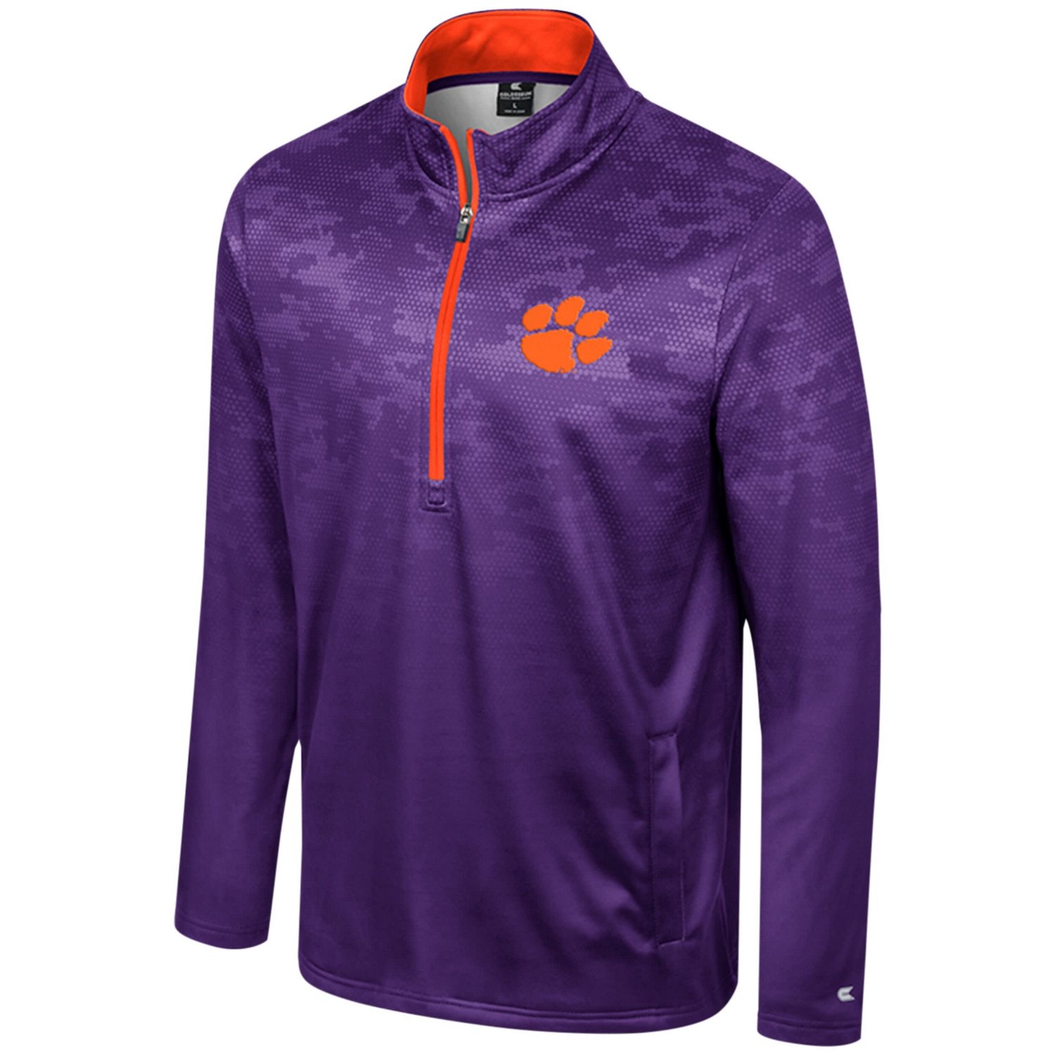 Colosseum Clemson Tigers The Machine Half-Zip Jacket                                                                             - view number 2